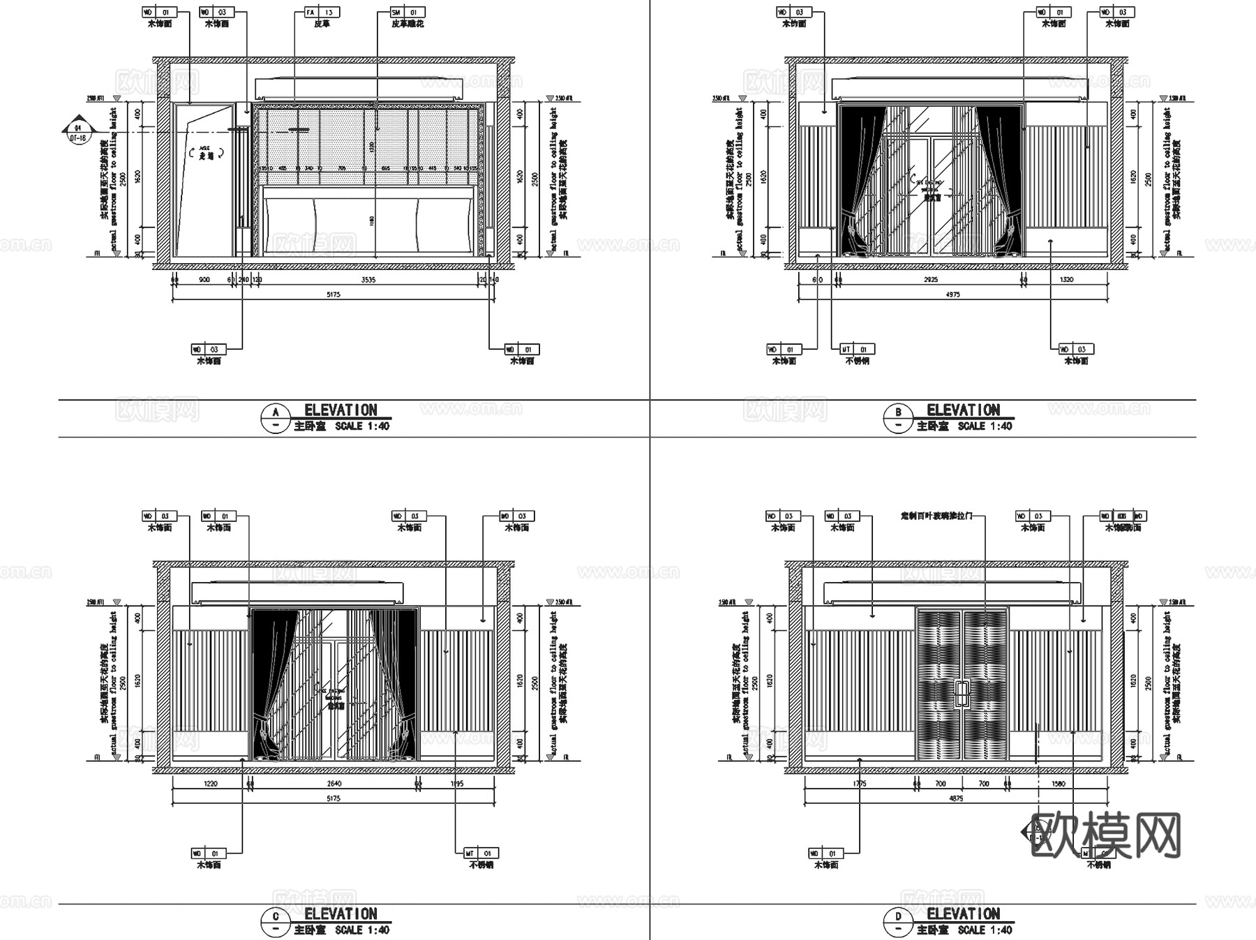 汤臣一品新中式复式跃层私宅室内家装CAD施工图整套cad施工图