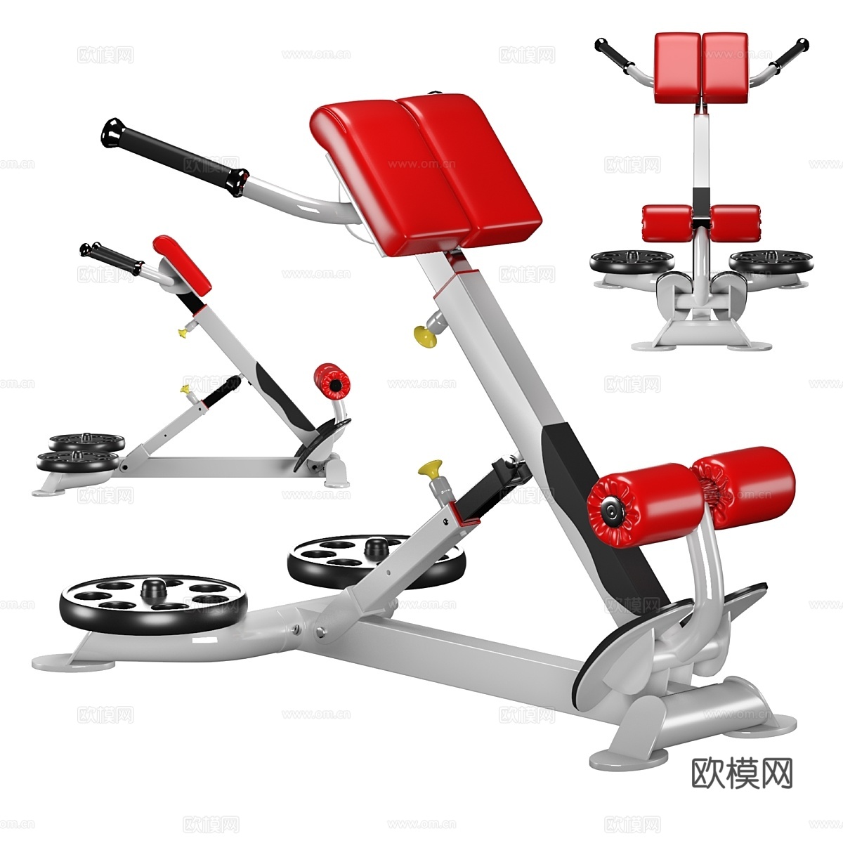 CF-3663 过伸展训练器3d模型下载