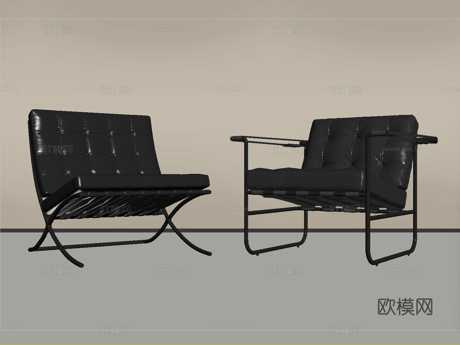 现代休闲椅 简约休闲椅 单椅su模型