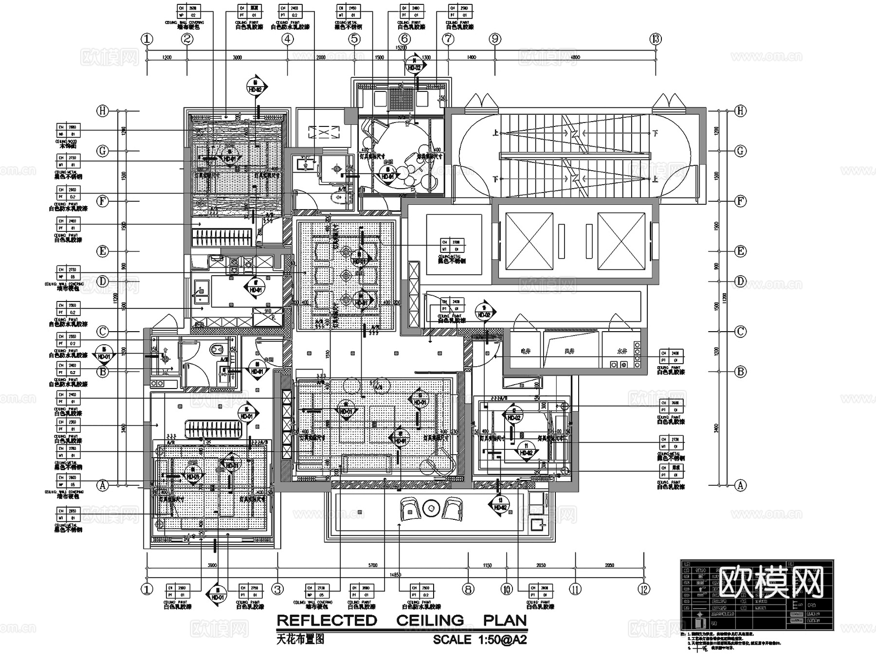 南宁建发五象湖D户型新中式样板间室内家装CAD施工图整套cad施工图