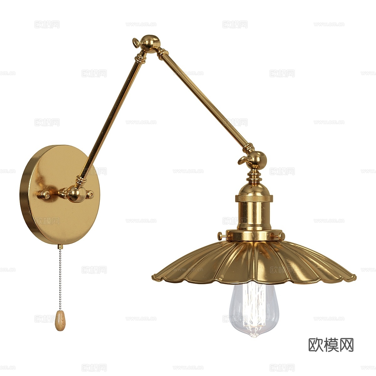 阁楼风格壁灯3d模型下载