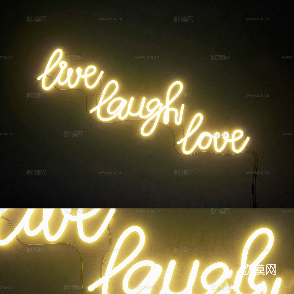 灯模块套装92霓虹灯3d模型下载