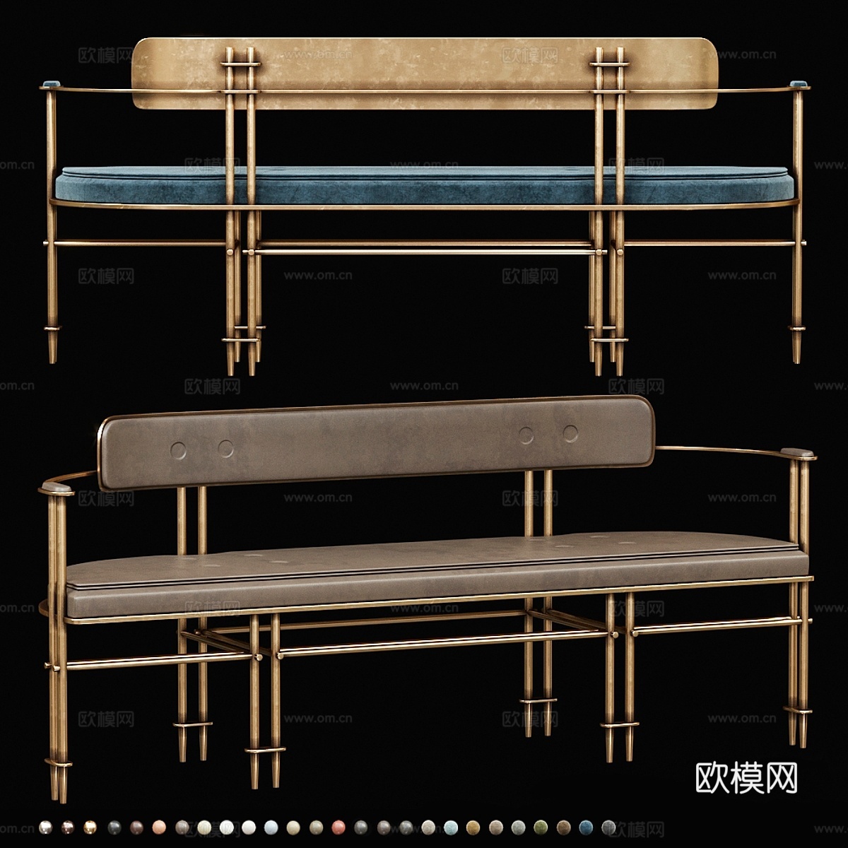 装置剧集沙发3d模型下载