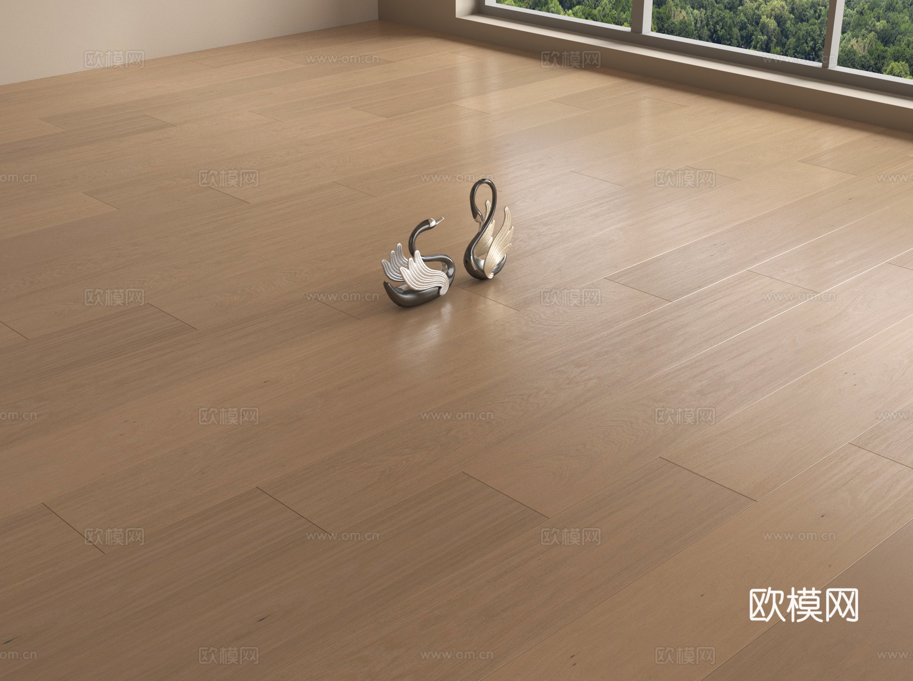 现代木地板 拼花木地板su模型
