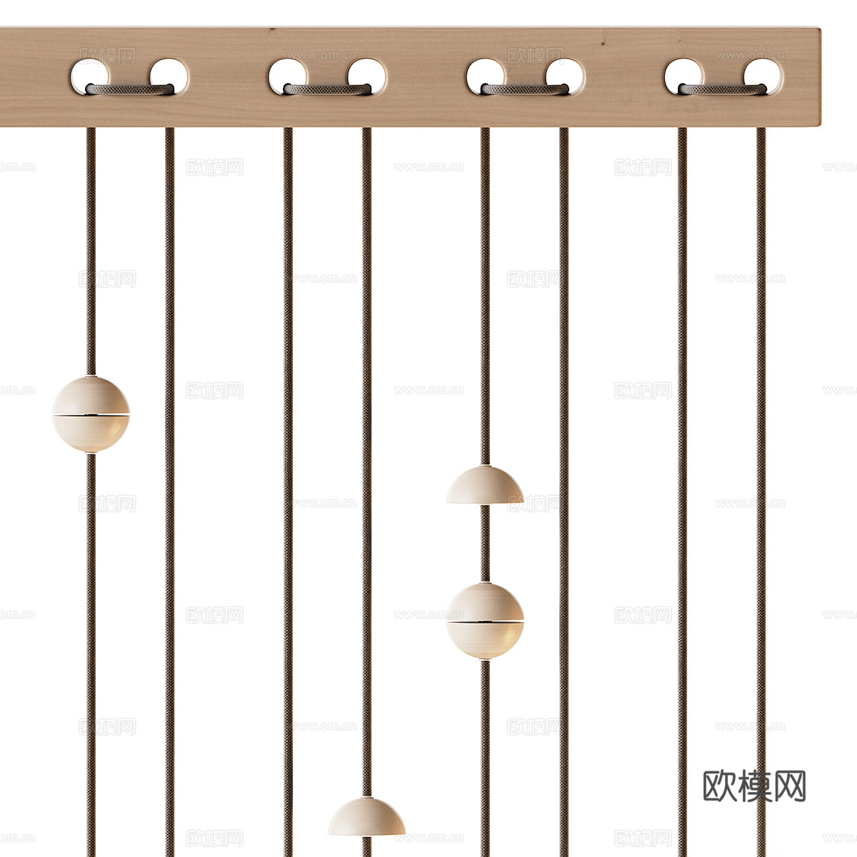 绳索装饰隔断3d模型下载（渲染图5）