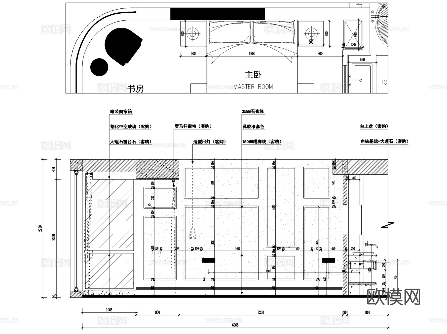 融信学院府4-1604室内家装CAD施工图整套+3Dmaxcad施工图