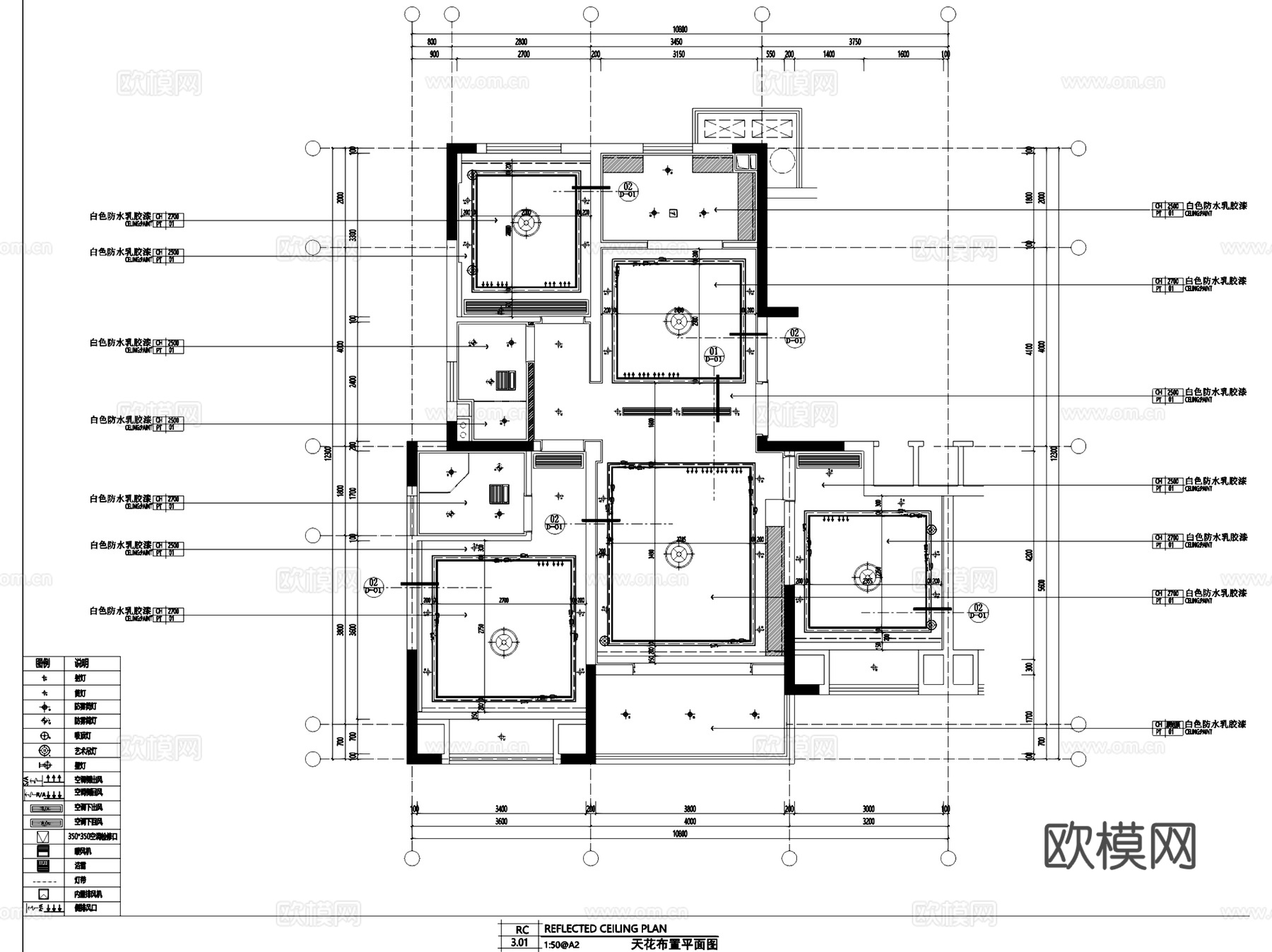 温州瑞安大道115户型样板房室内家装CAD施工图整套+3Dmcad施工图