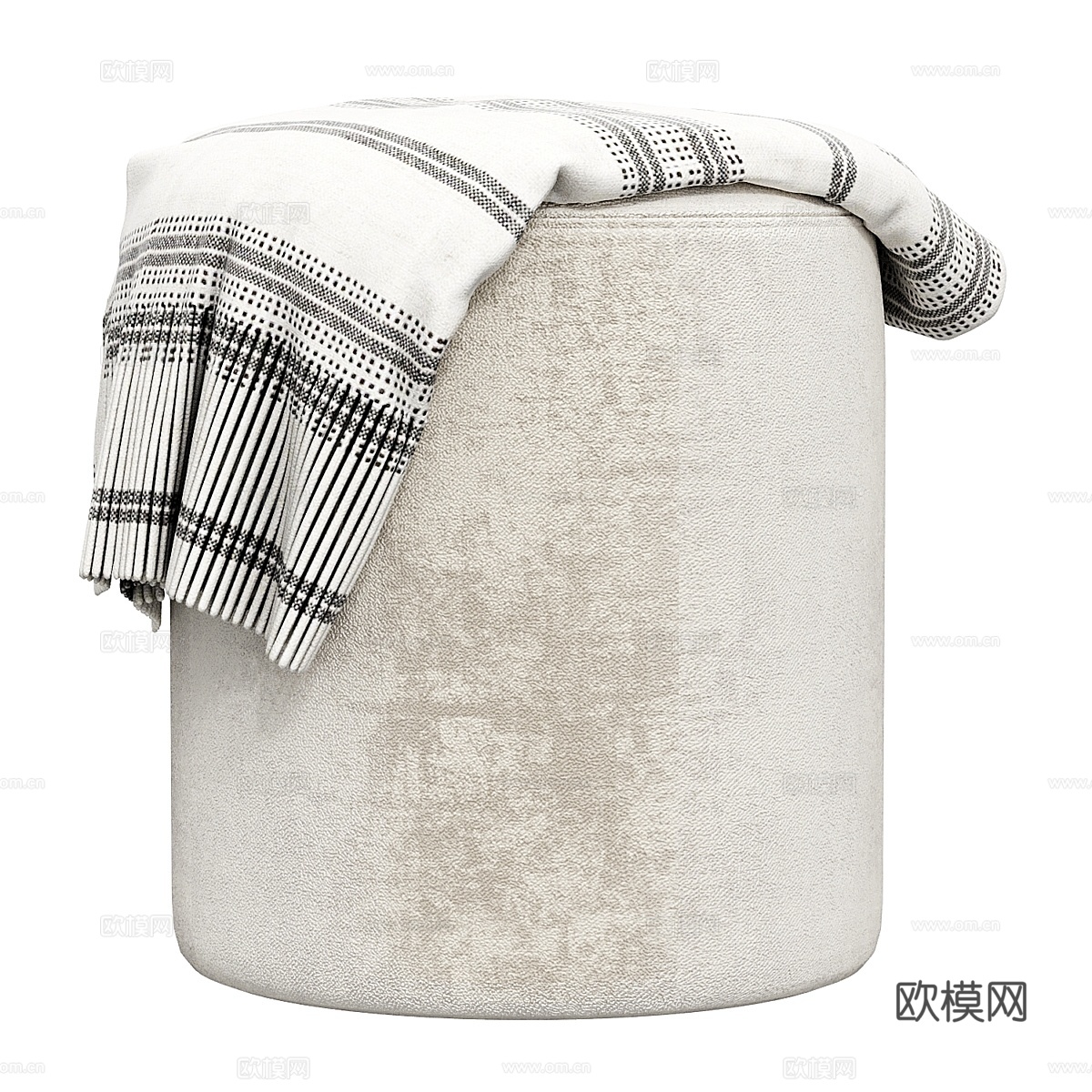 奥本脚凳 Westelm3d模型下载