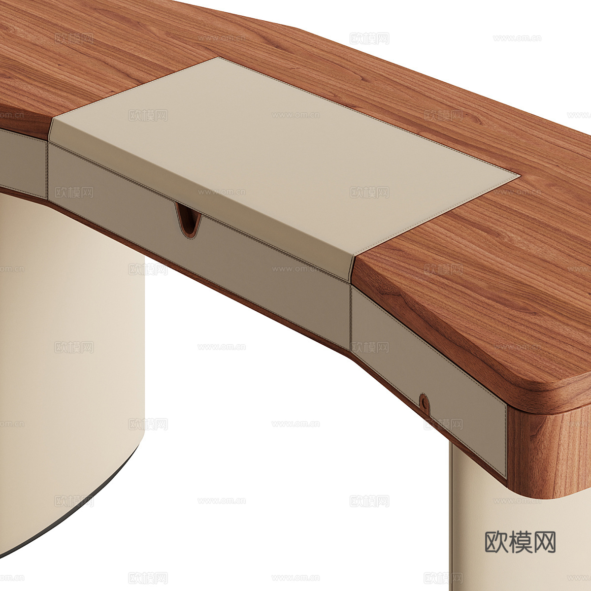 新中式轻奢 Porada Moty 写字台 梳妆台3d模型下载（渲染图3）