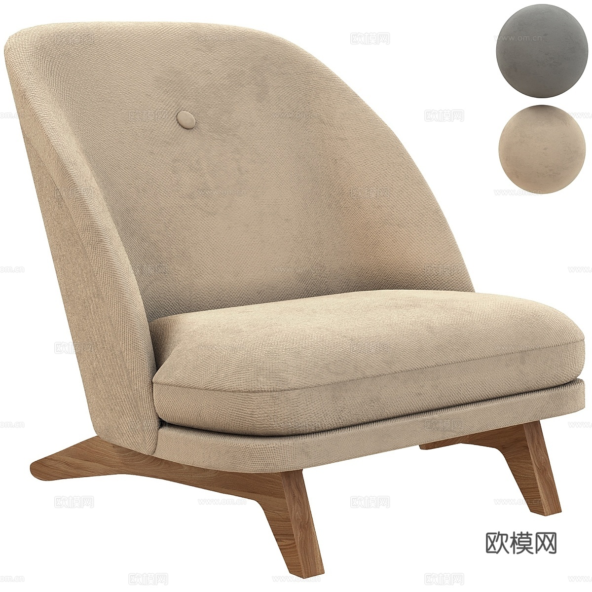 乔治亚椅3d模型下载