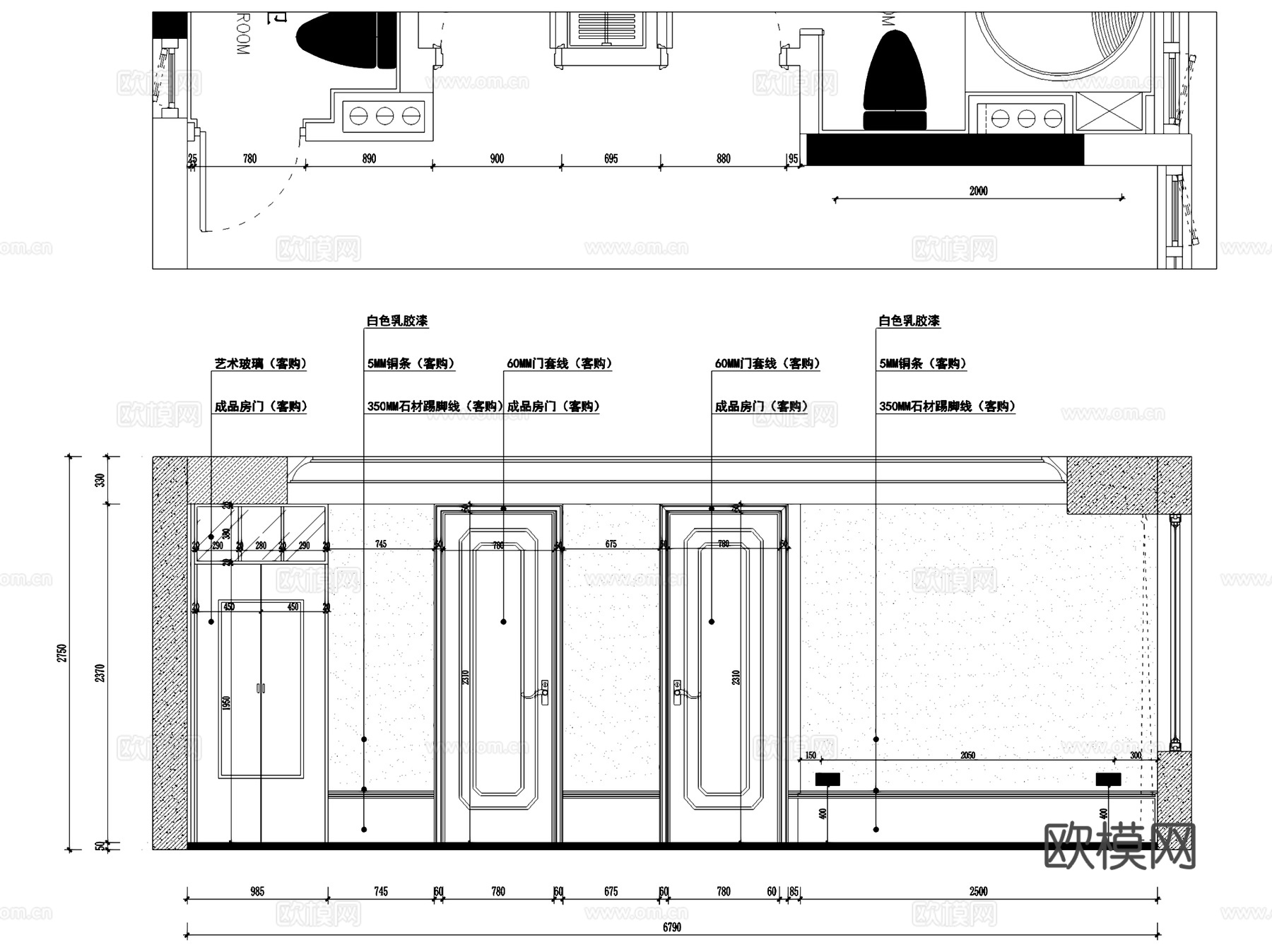 融信学院府4-1604室内家装CAD施工图整套+3Dmaxcad施工图