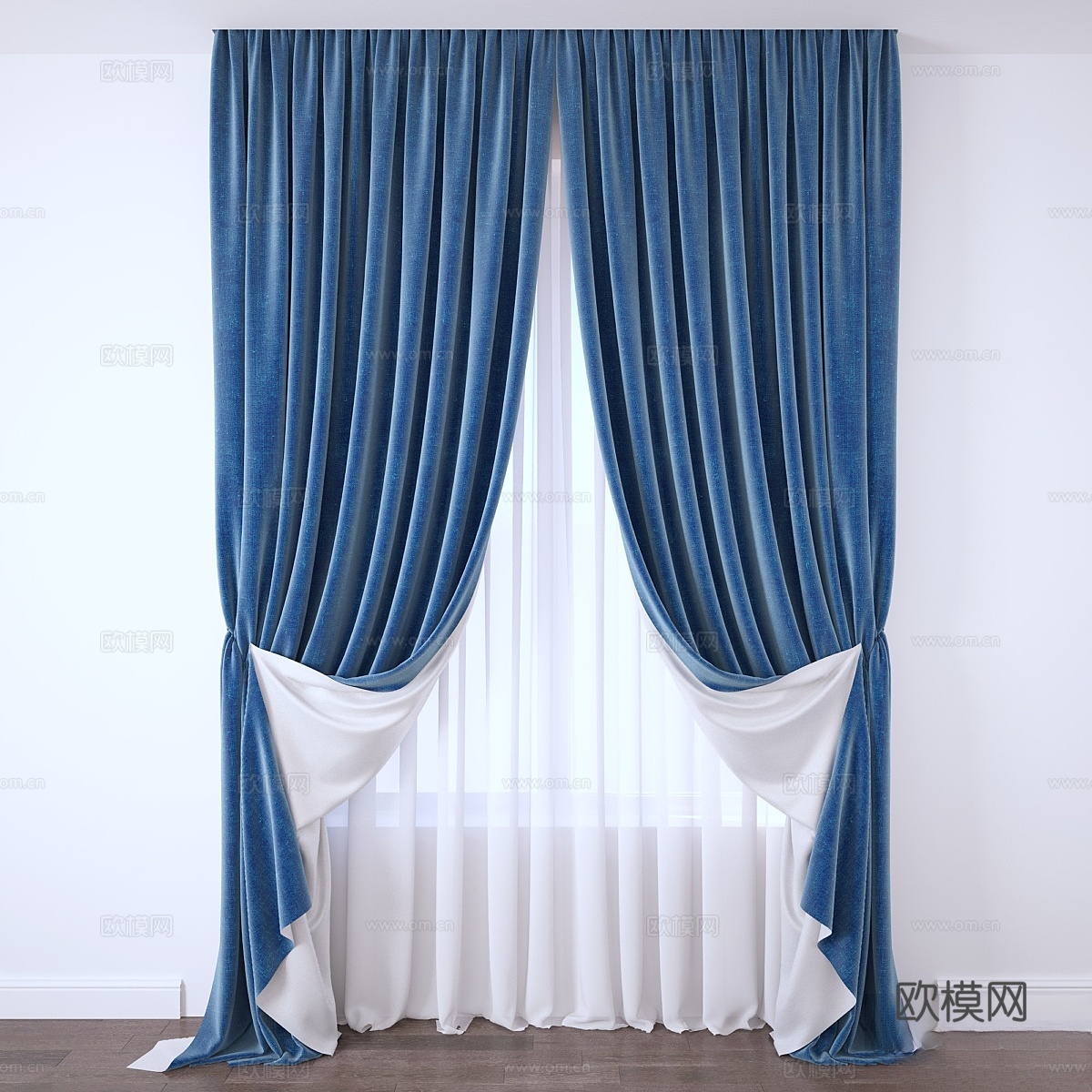 窗帘3d模型下载