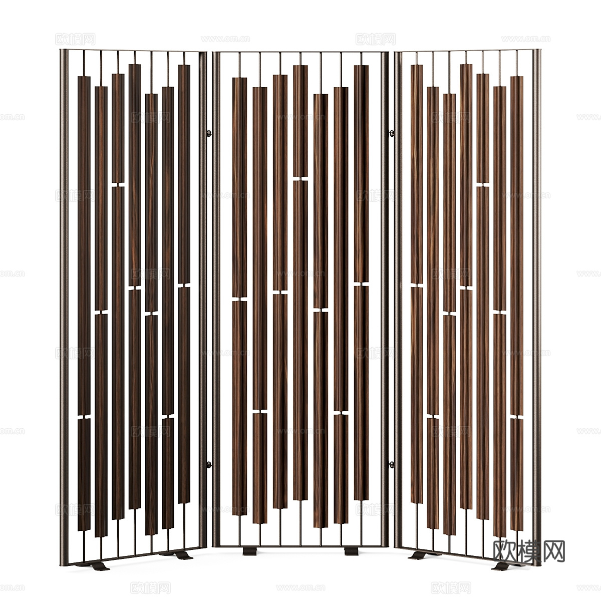 现代墙饰艺术金属屏风隔断3d模型下载（渲染图4）