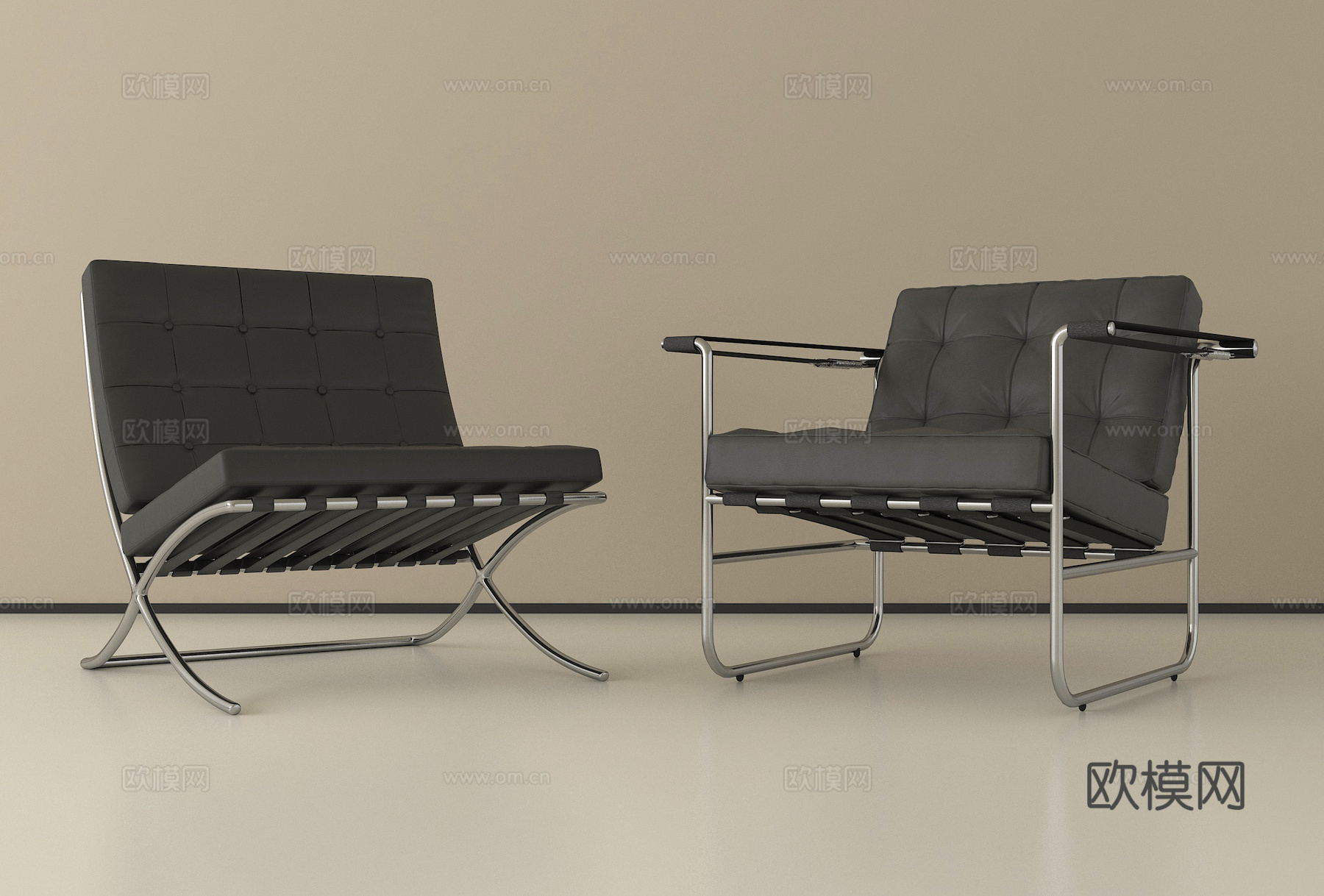 现代休闲椅 简约休闲椅 单椅su模型