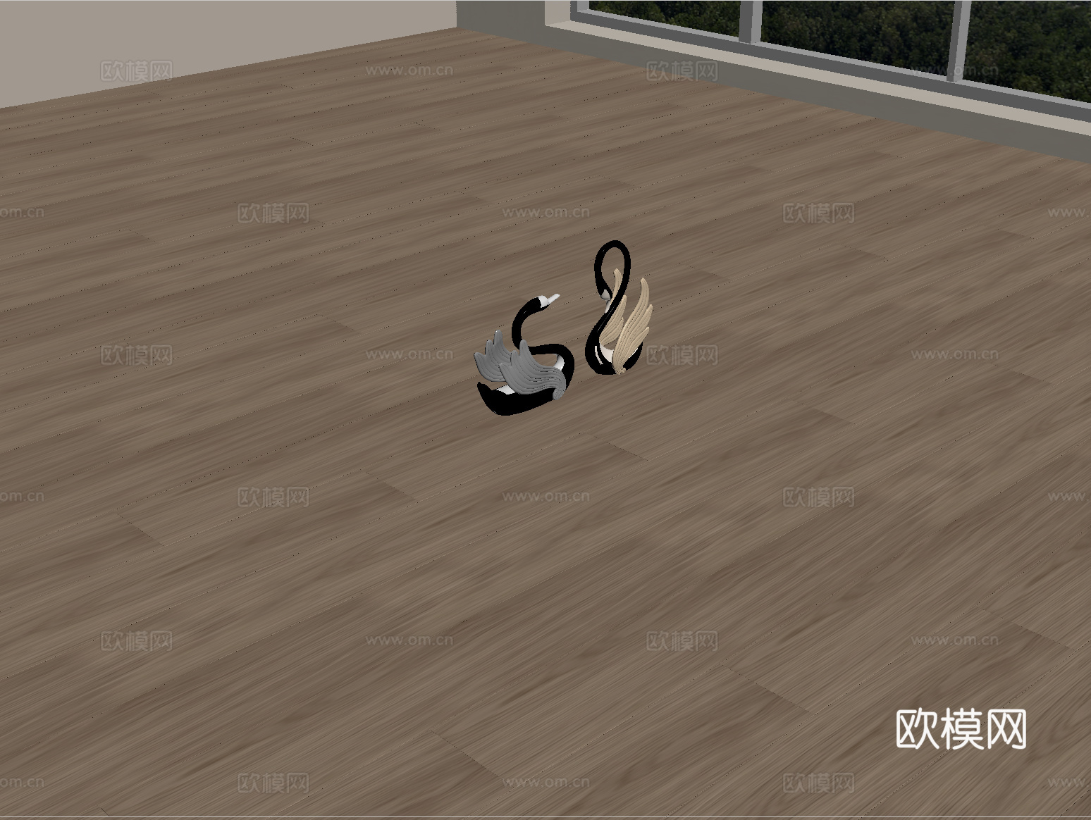 现代木地板 拼花木地板su模型
