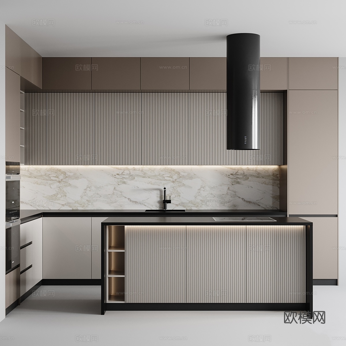 现代厨房-0043d模型下载