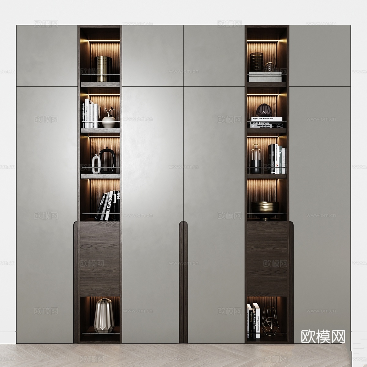 现代衣柜 323d模型下载