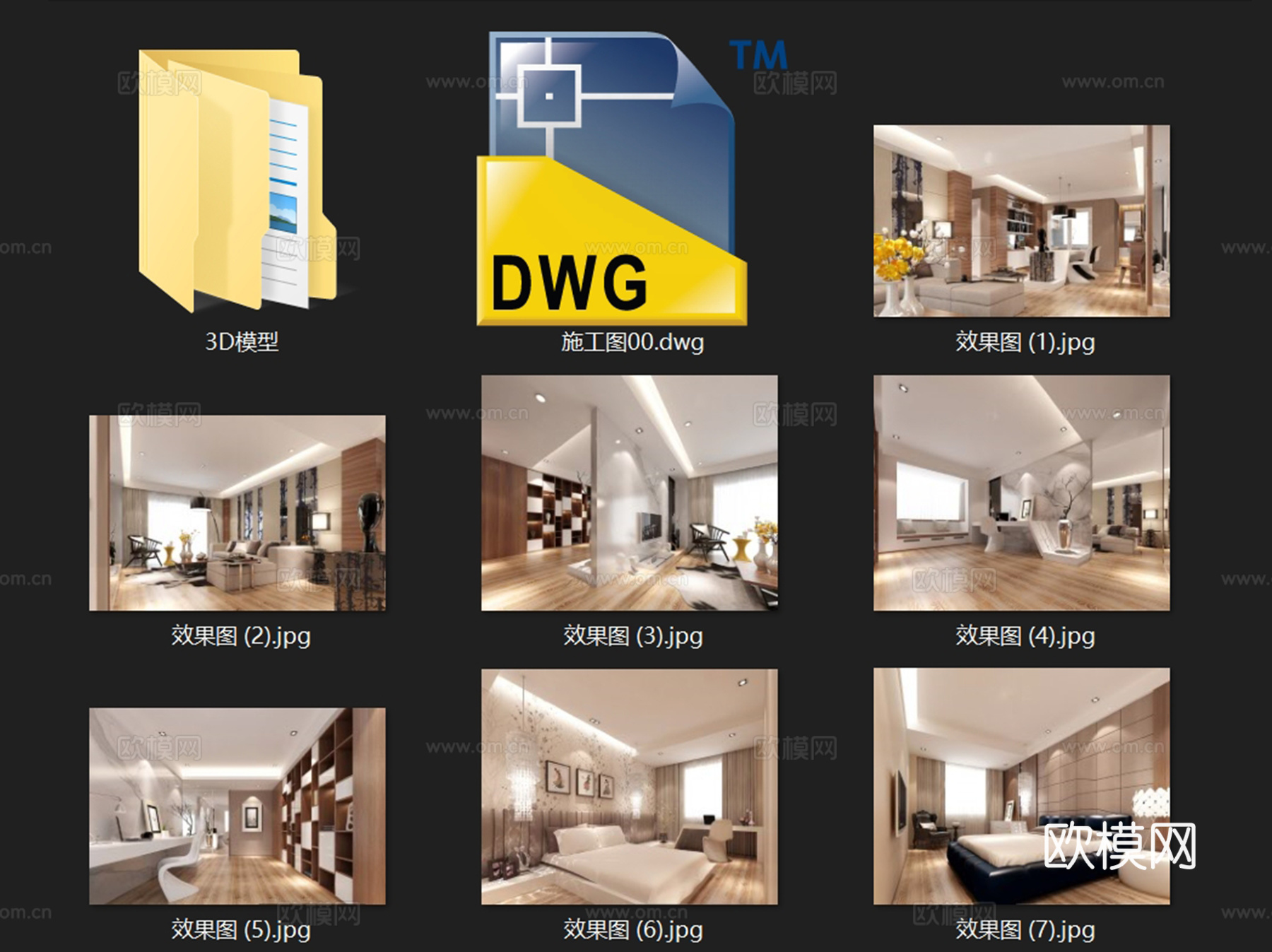 新疆私宅三室两厅一卫室内家装CAD施工图整套+3Dmax模型cad施工图