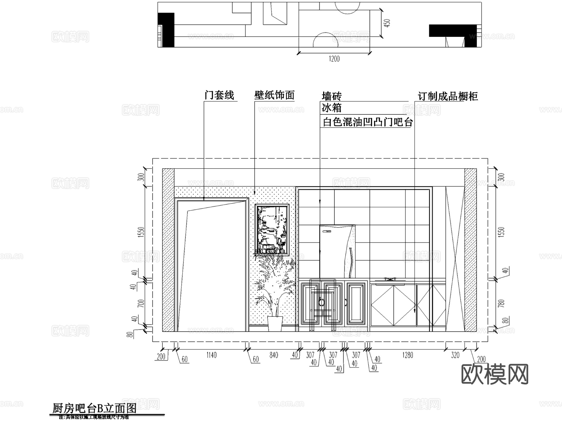 欧式三室两厅两卫私宅室内家装CAD施工图cad施工图