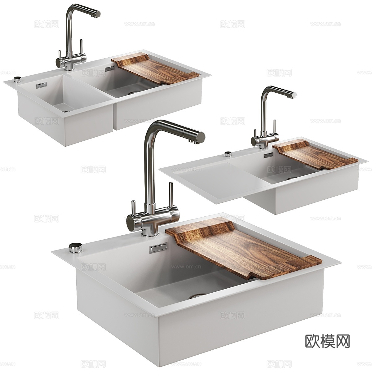 带龙头水槽3d模型