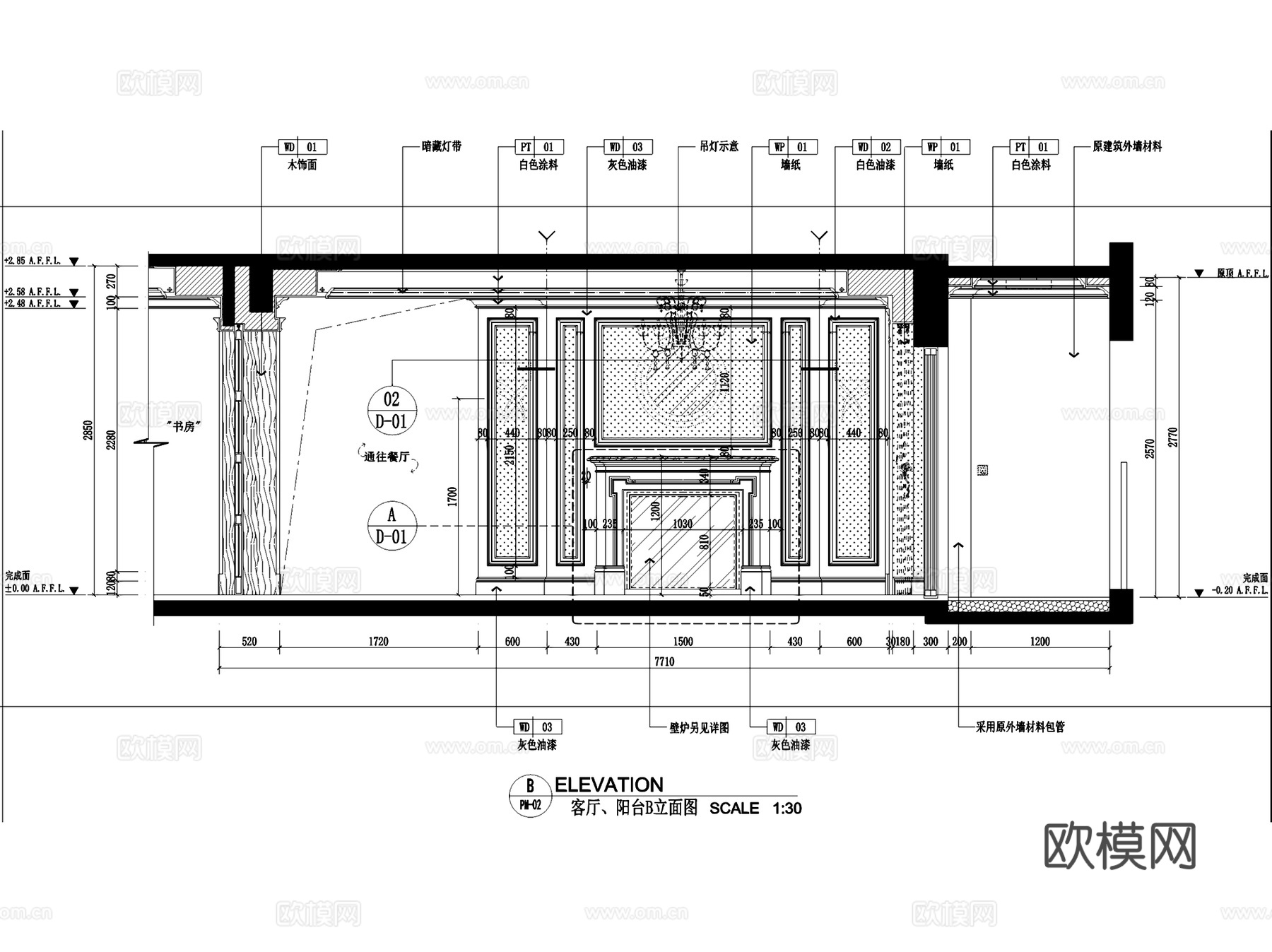 昆明海伦国际9#1座301户型样板房室内家装CAD施工图整套cad施工图