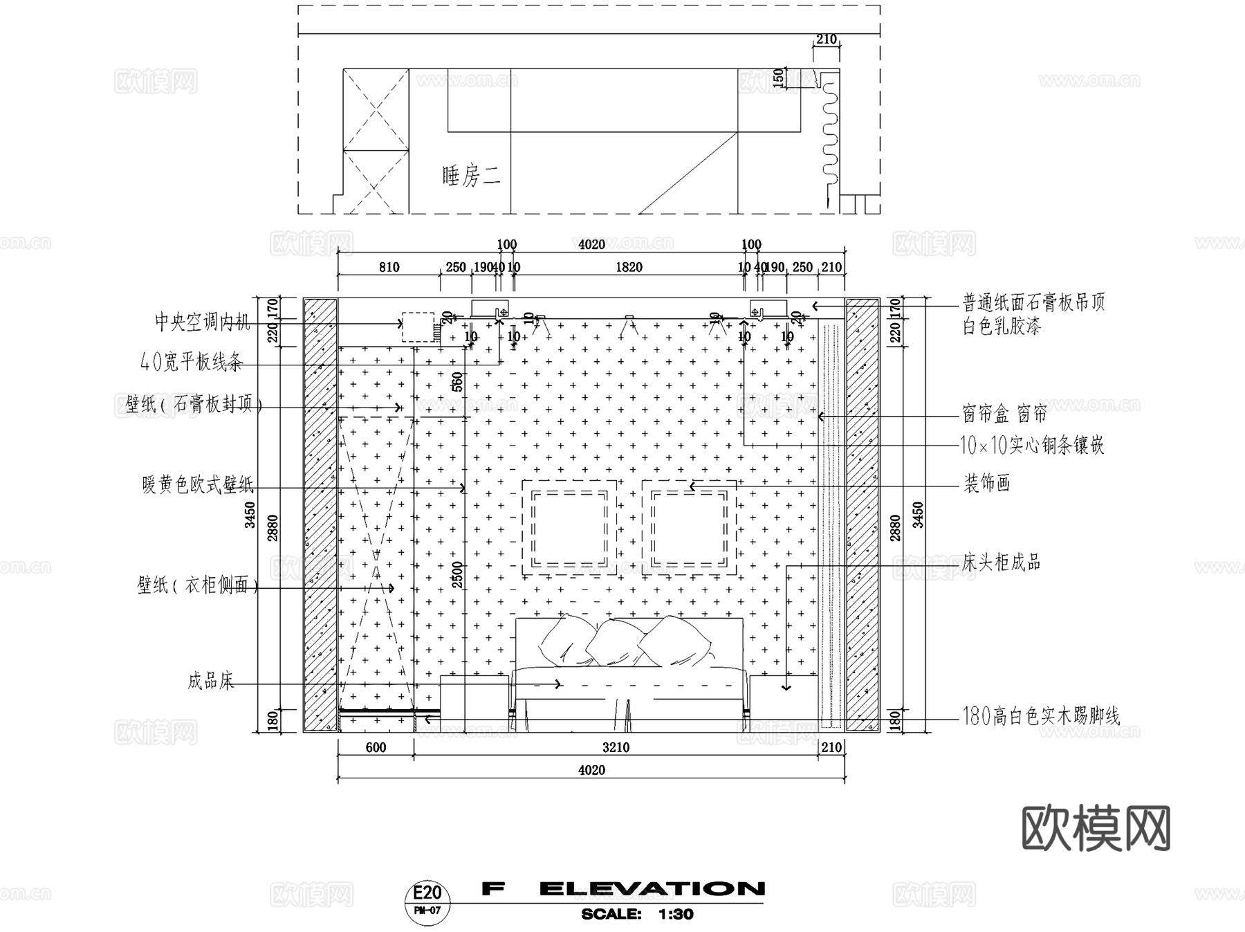 苏州四季花园欧式三室两厅两卫室内家装CAD施工图cad施工图