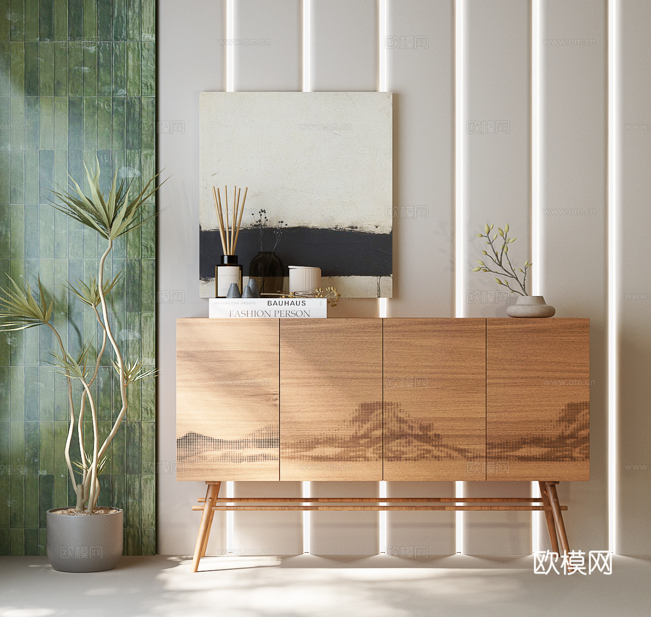 新中式边柜 新中式玄关柜 新中式斗柜 宋氏装饰柜su模型