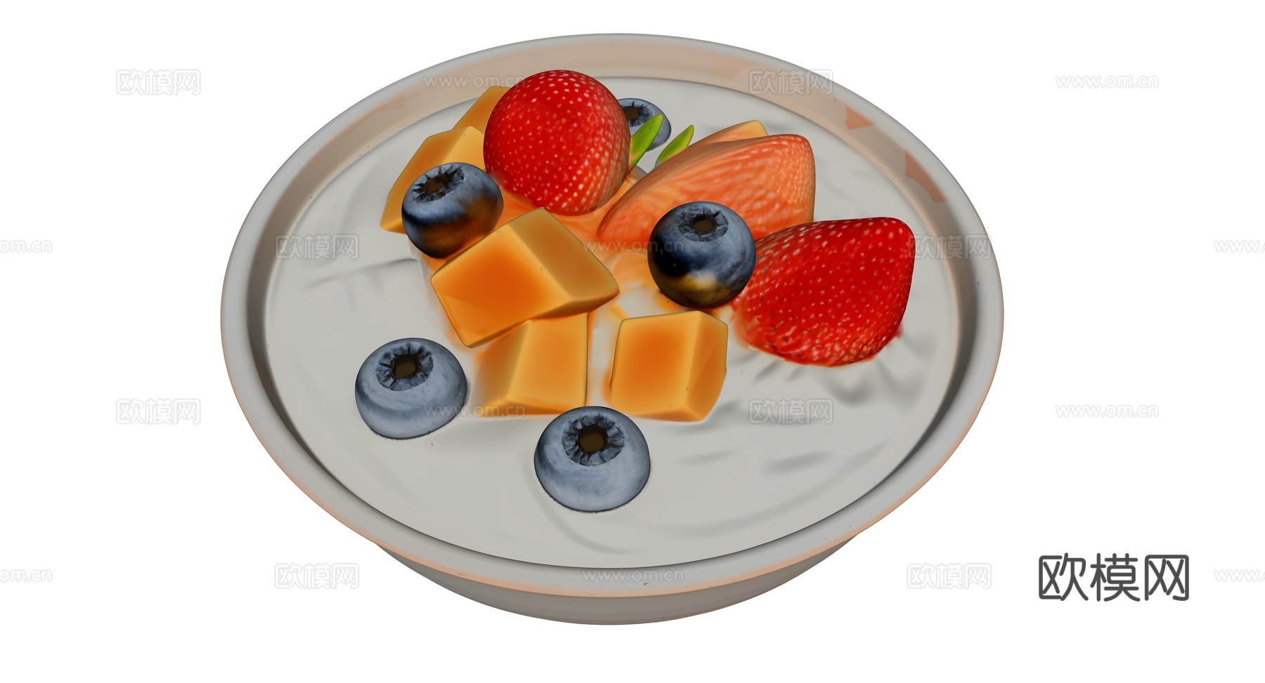 蓝莓草莓奶酪su模型