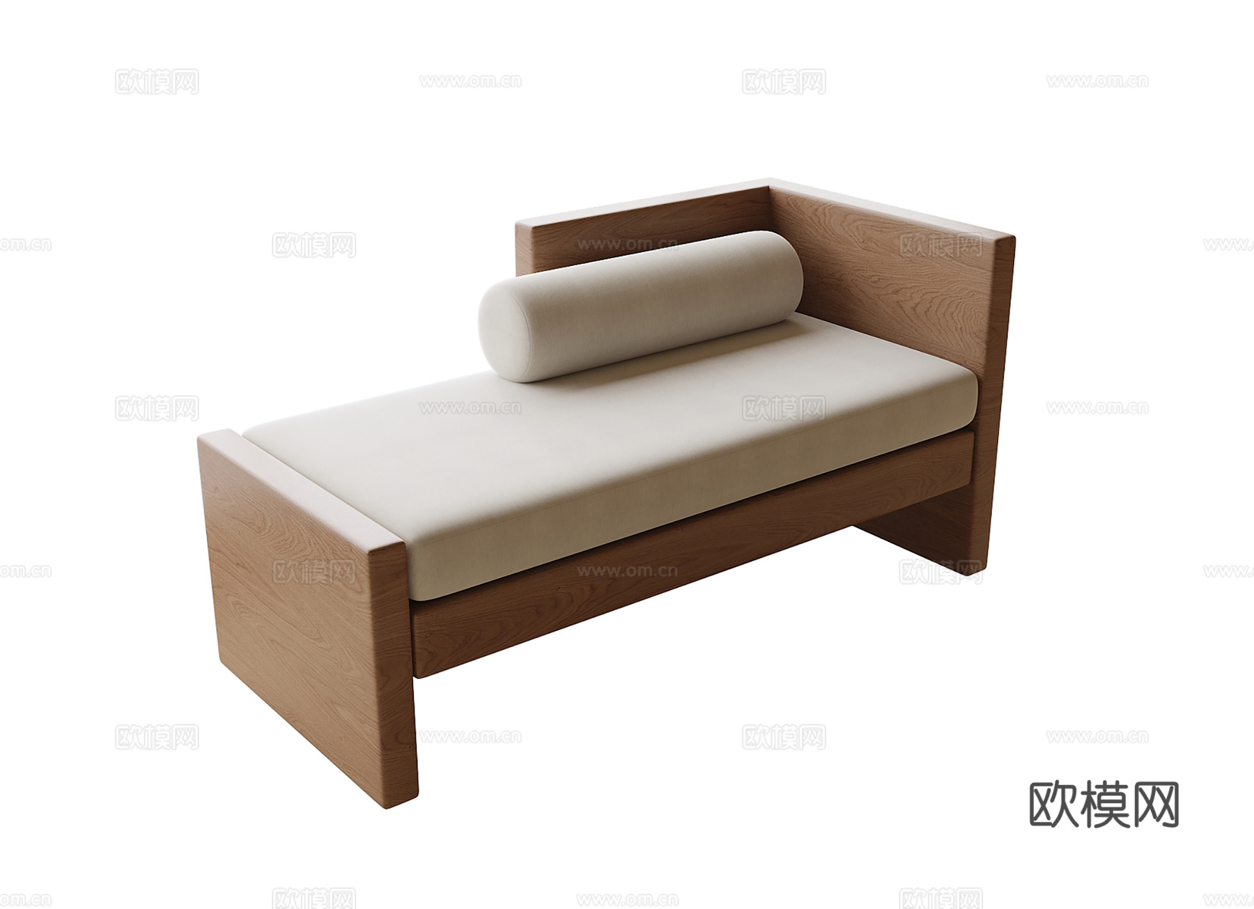 现代沙发凳 床尾凳su模型