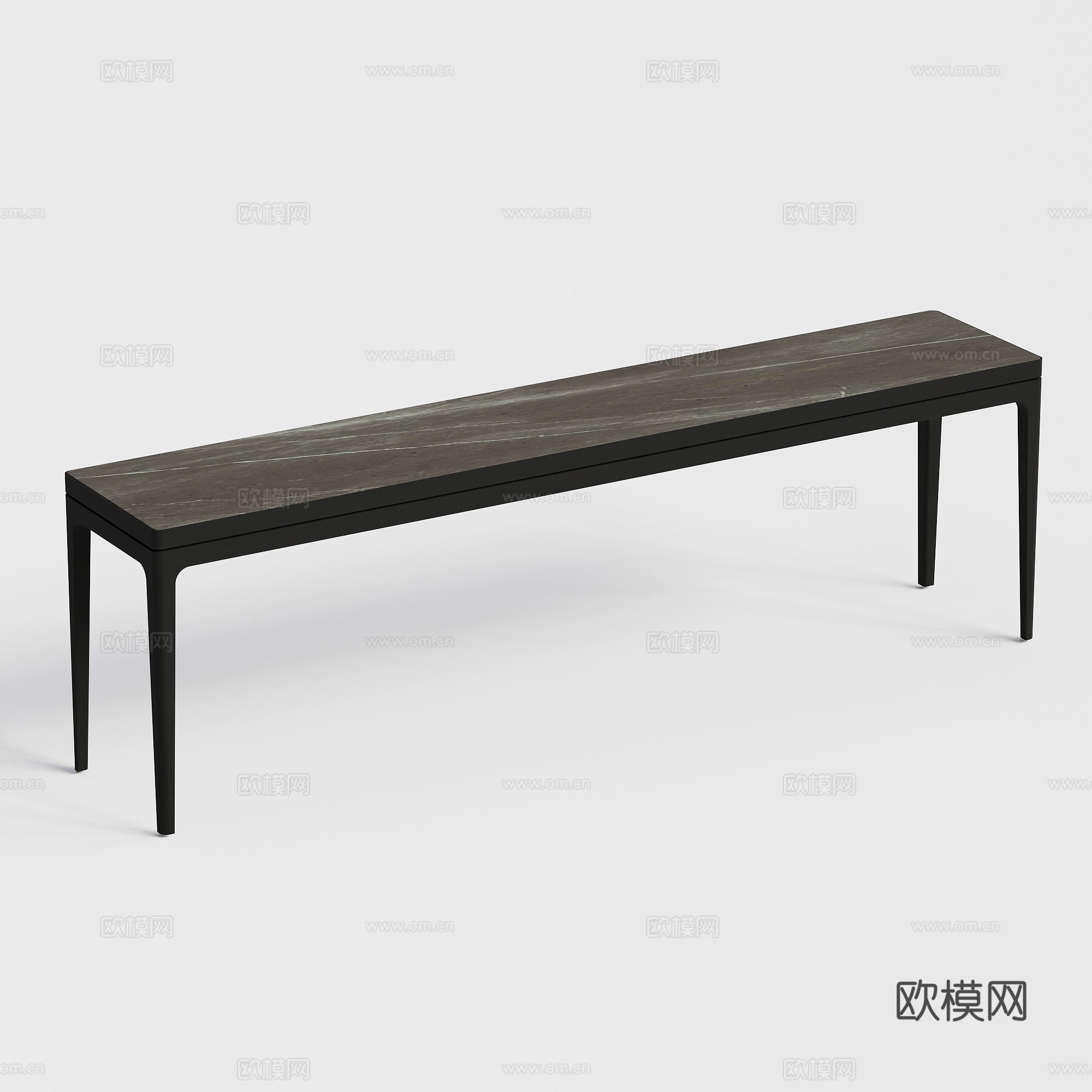 gloster  - 现代吧台 金属 大理石 岩板长吧台su模型