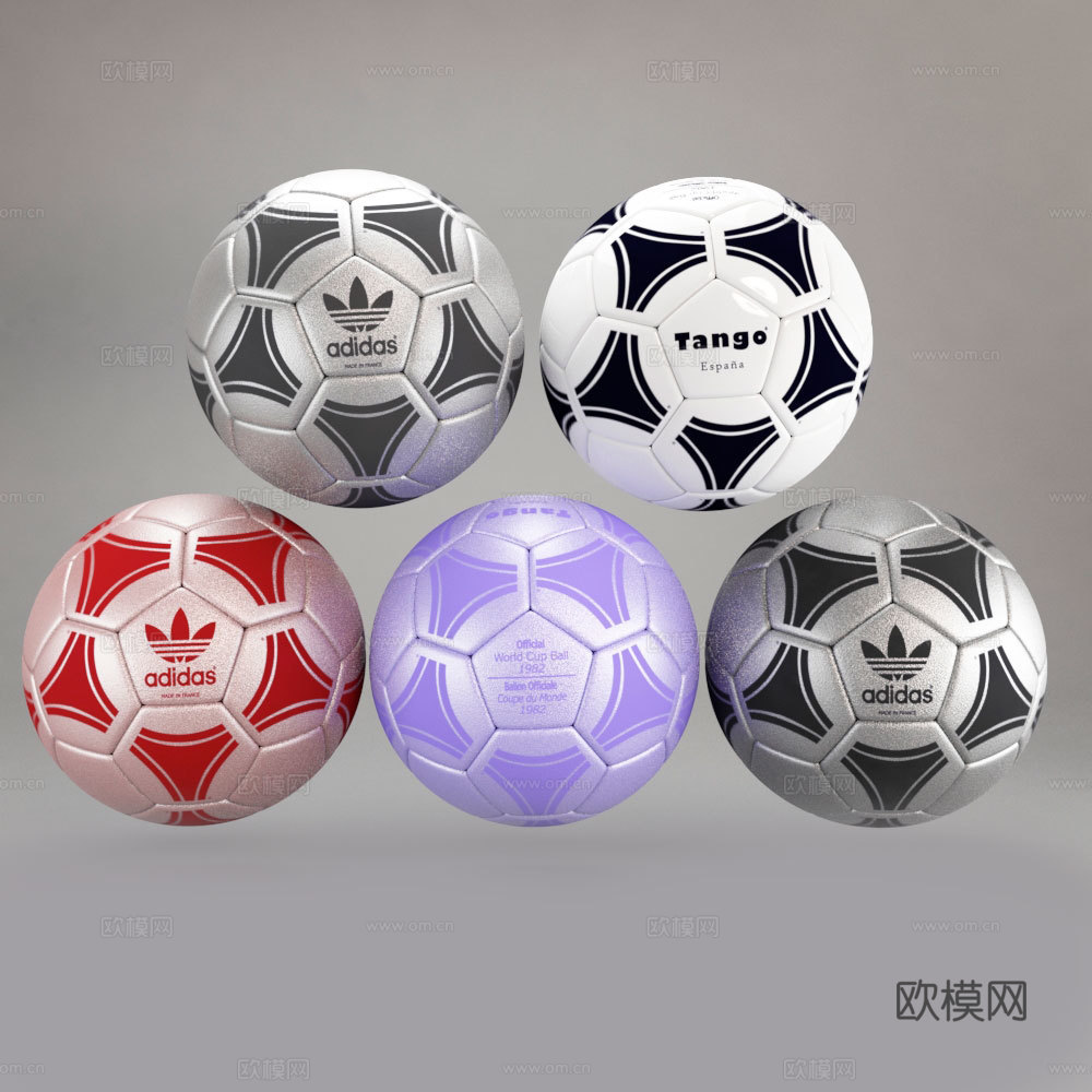 阿迪达斯 Adidas 足球3d模型下载（渲染图7）