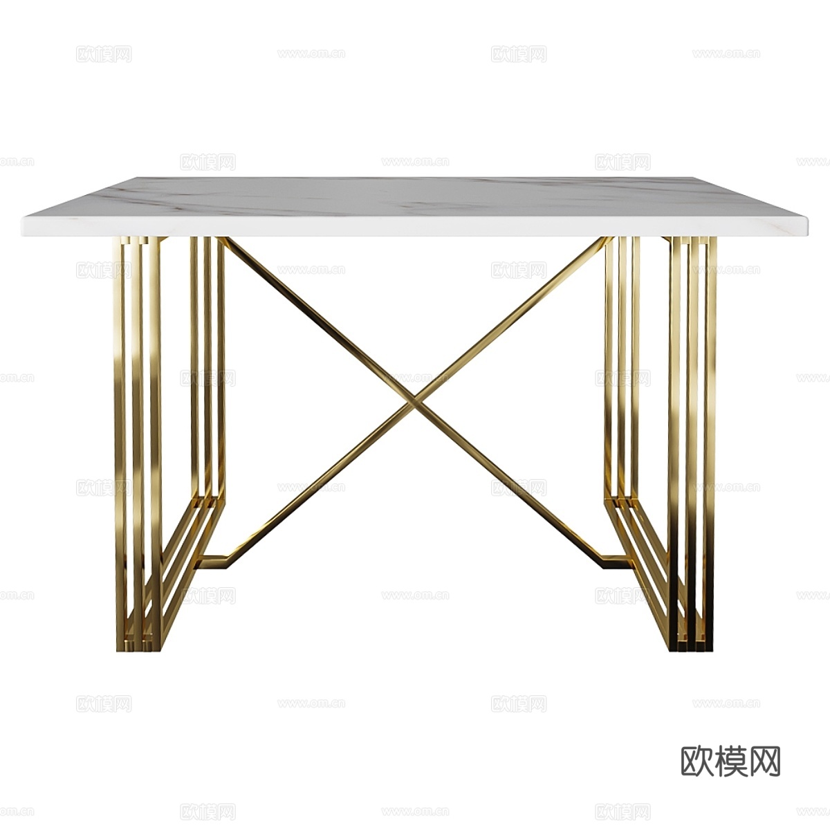 白色边桌3d模型下载