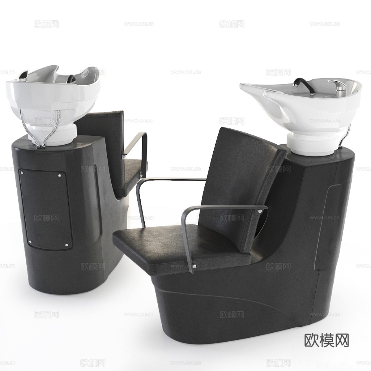 理发店水槽3d模型下载