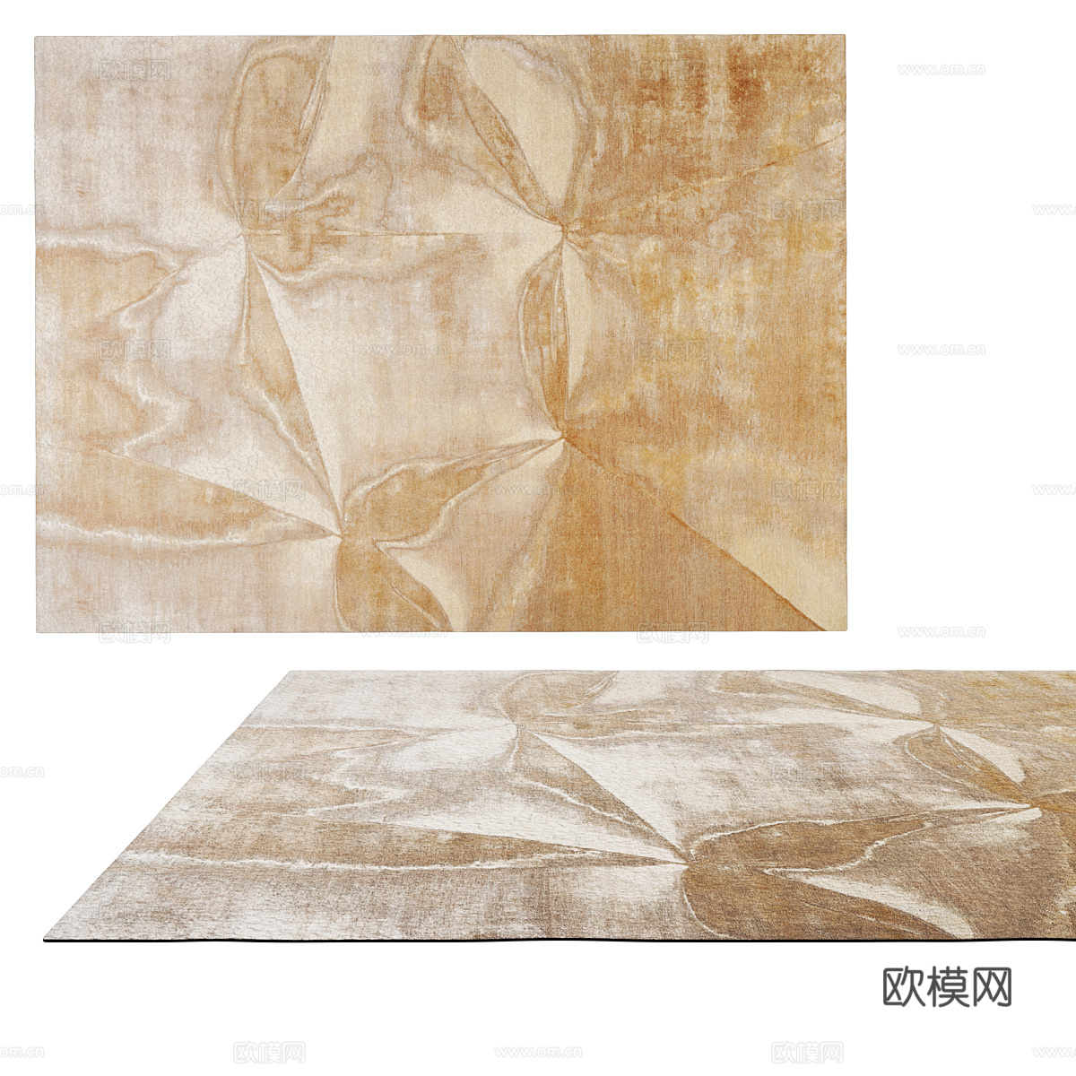 现代简约地毯 地毯 简约地毯 客厅地毯3d模型下载