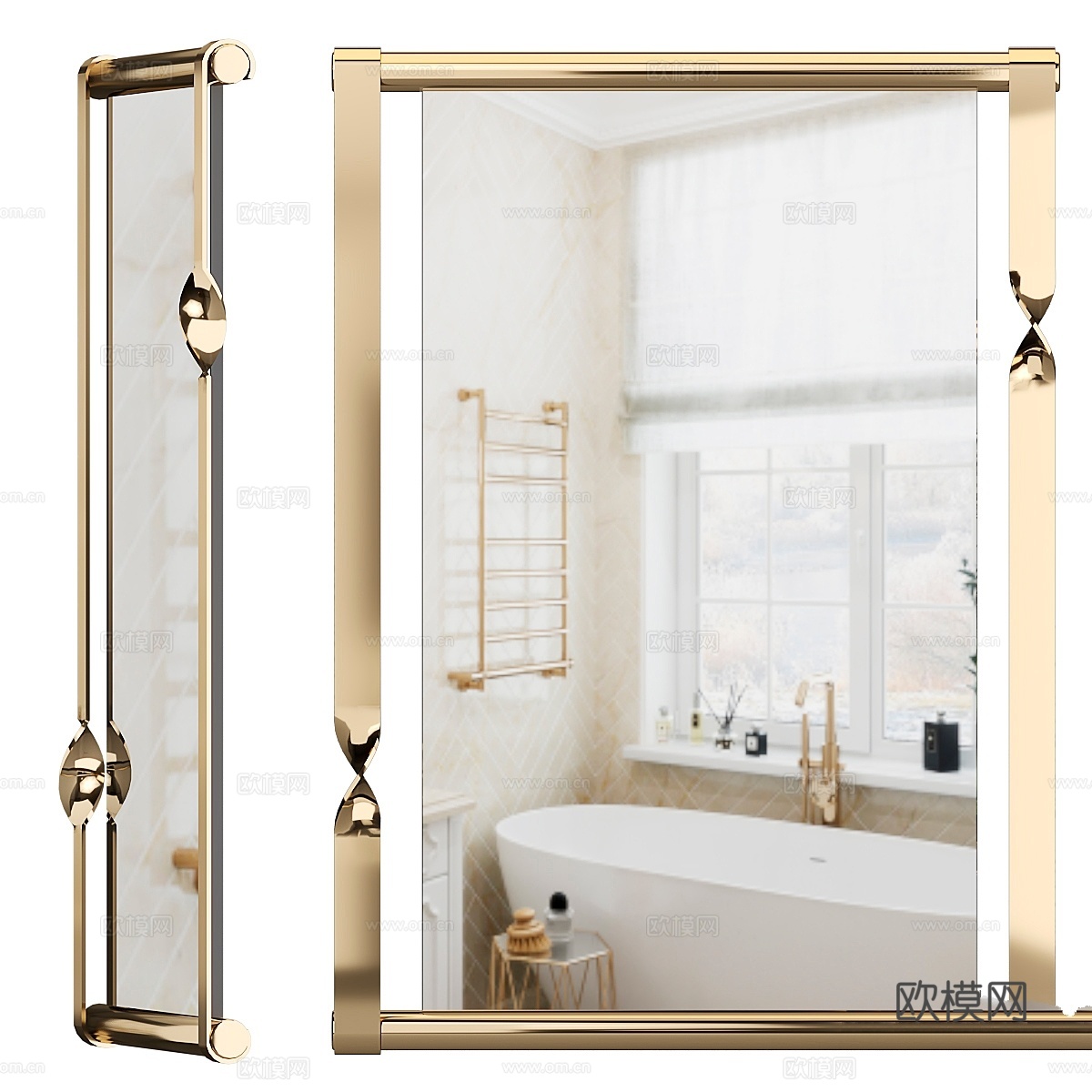 1stdibs 卢西亚诺·弗里杰里奥中世纪镜子3d模型下载