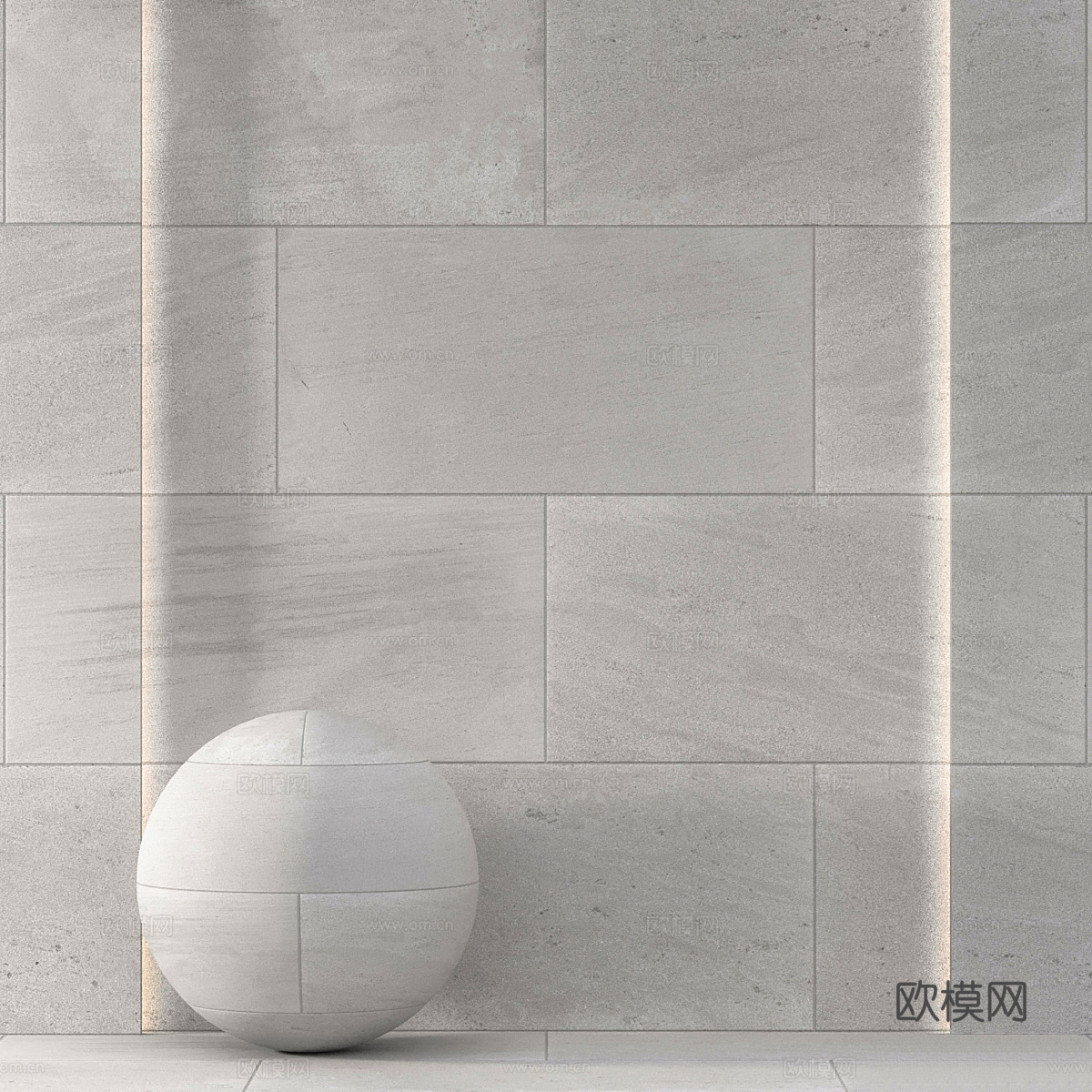 新中式瓷砖 墙地砖 石砖3d模型下载（渲染图1）