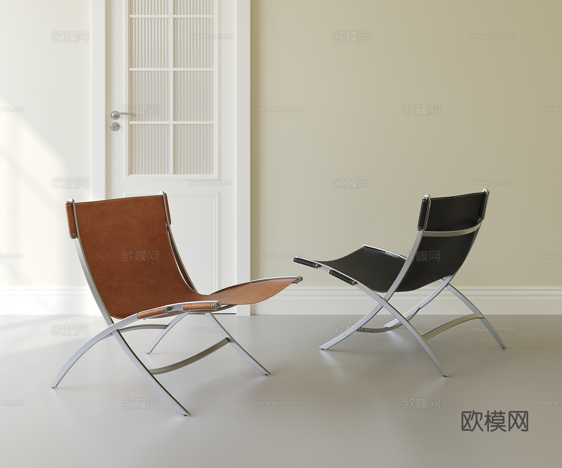意式轻奢休闲椅su模型