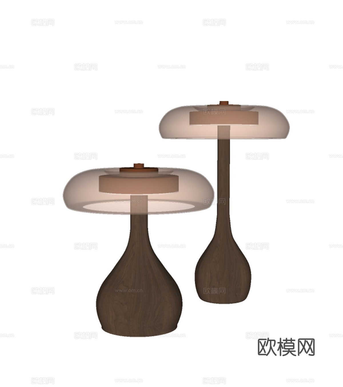 轻奢台灯su模型