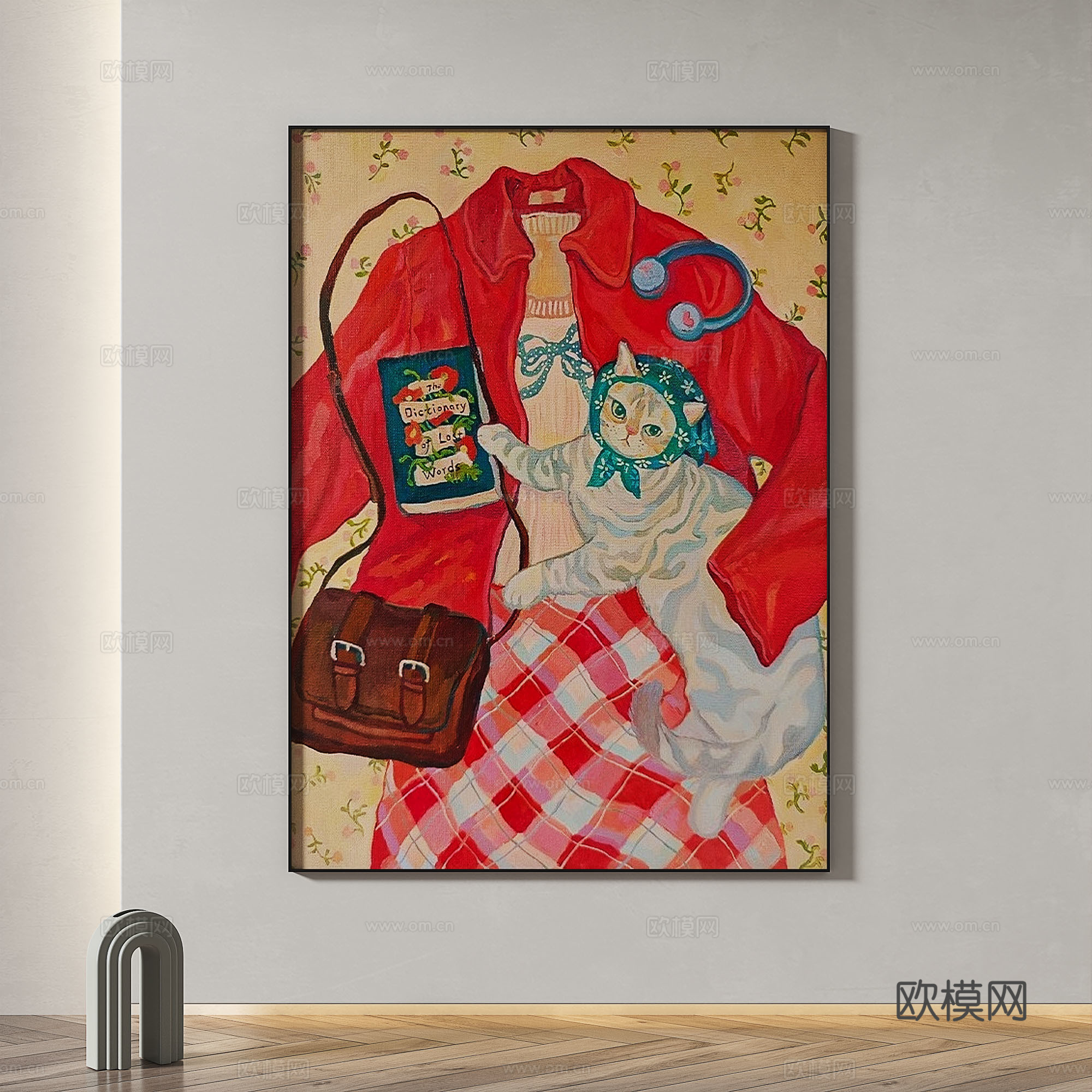 现代，简约，抽象，装饰画免费3d模型