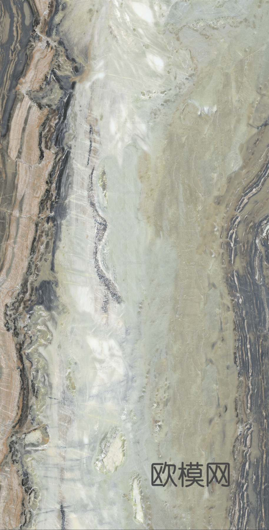 亚马逊绿大理石岩石纹理