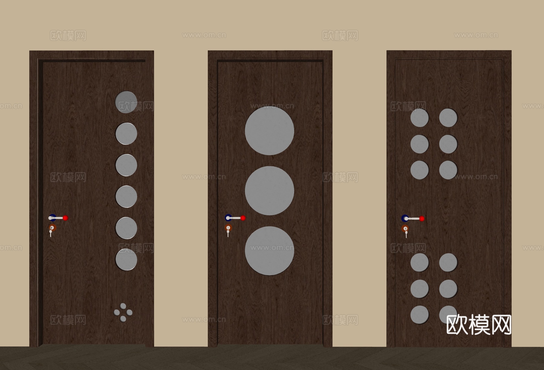 现代门 单开门 奶油风门 宅寂风门 网红门 卧室门su模型