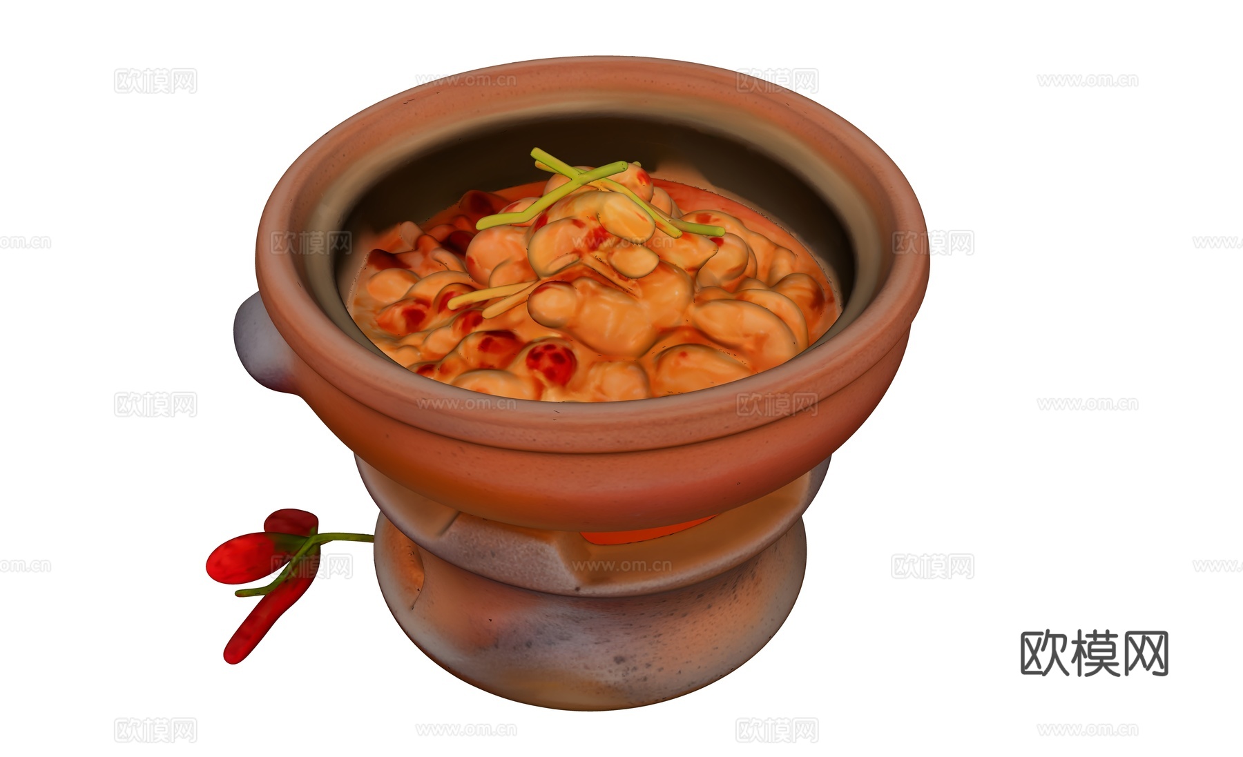 砂锅黄焖鸡su模型