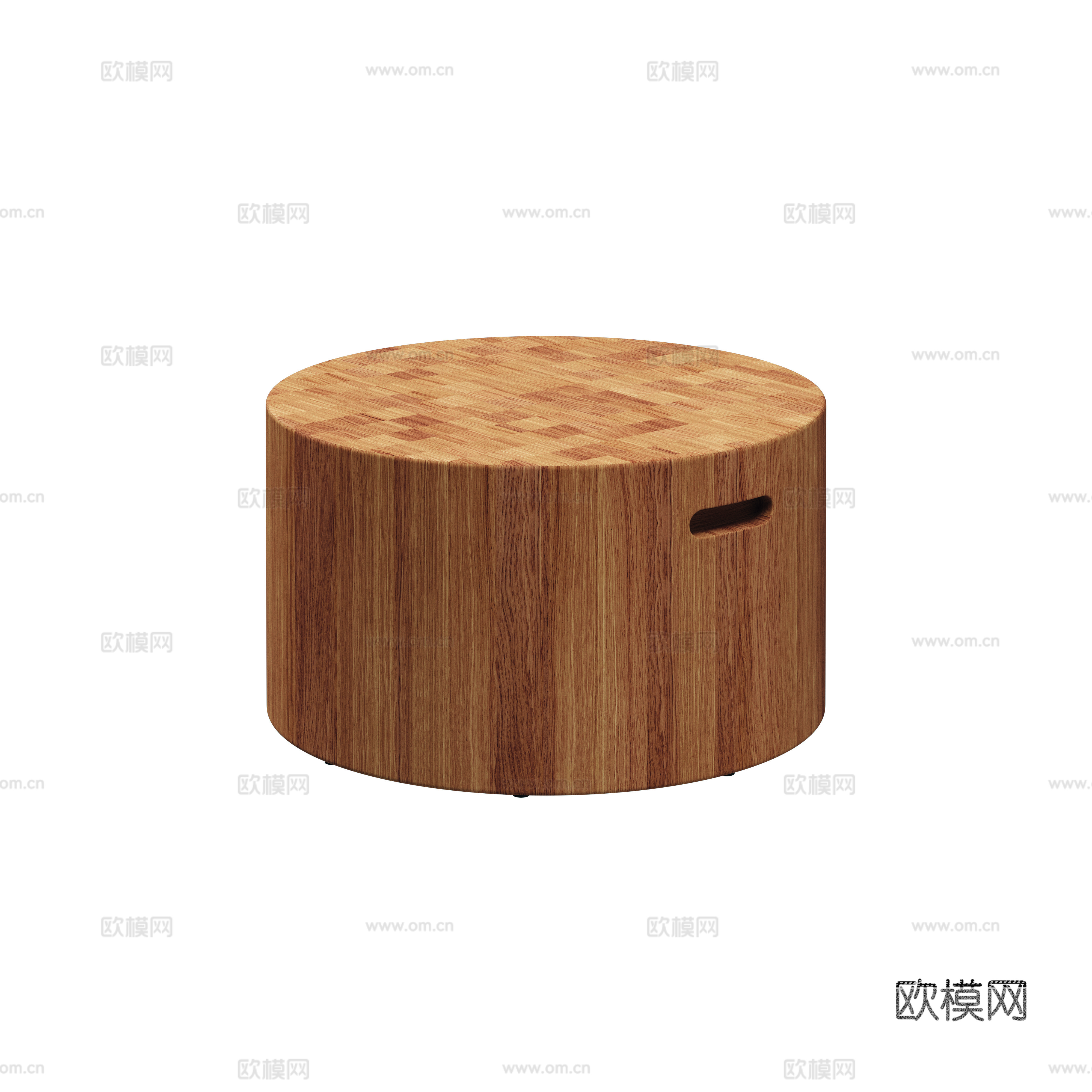 gloster 户外茶几 圆形柚木茶几su模型