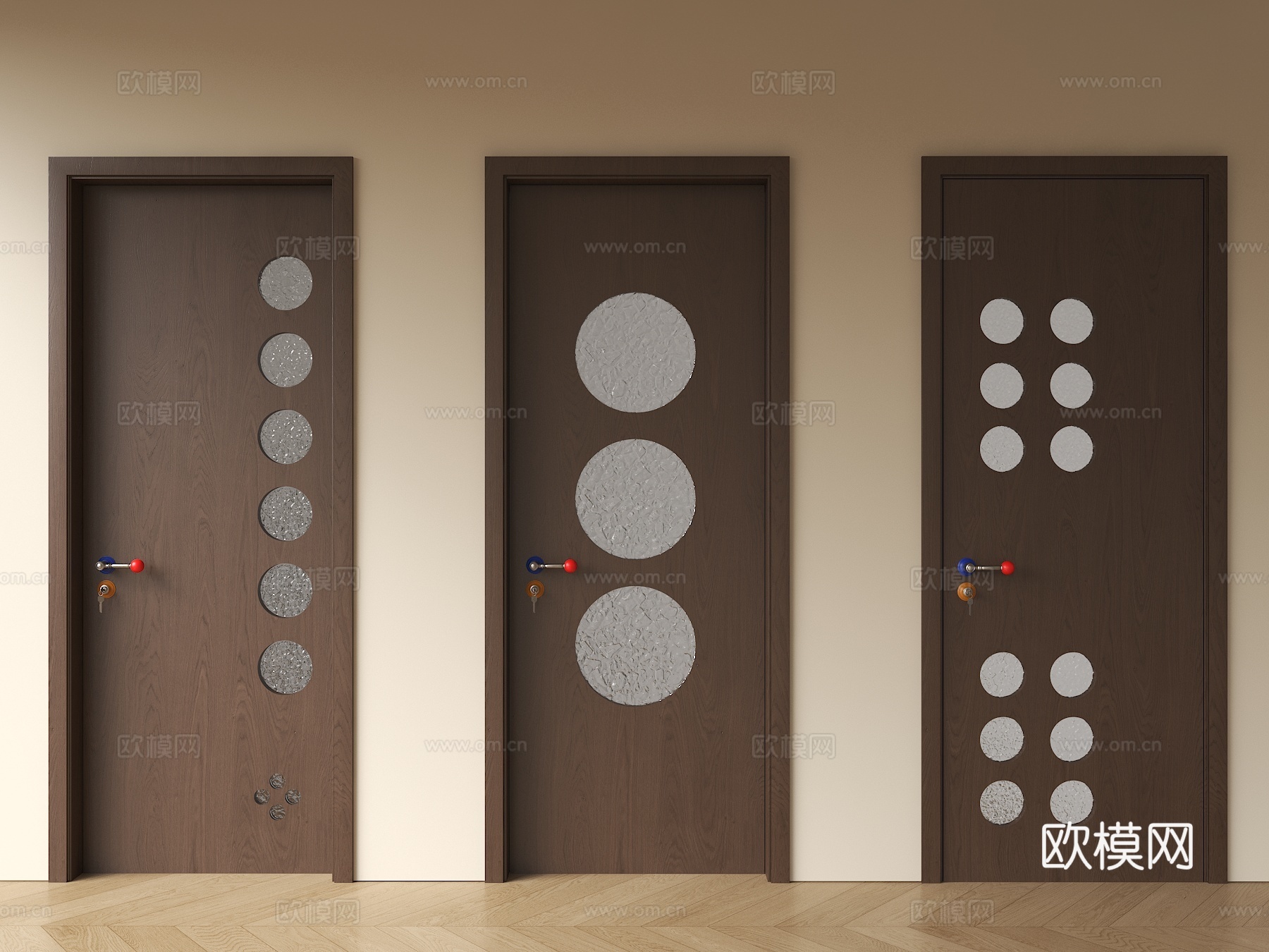 现代门 单开门 奶油风门 宅寂风门 网红门 卧室门su模型
