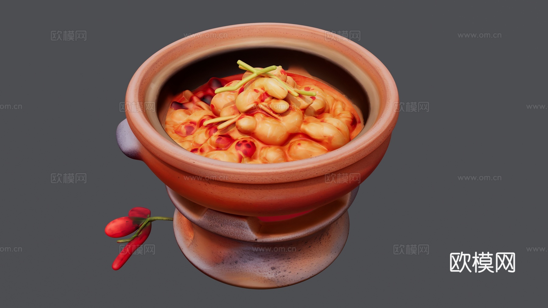 砂锅黄焖鸡su模型