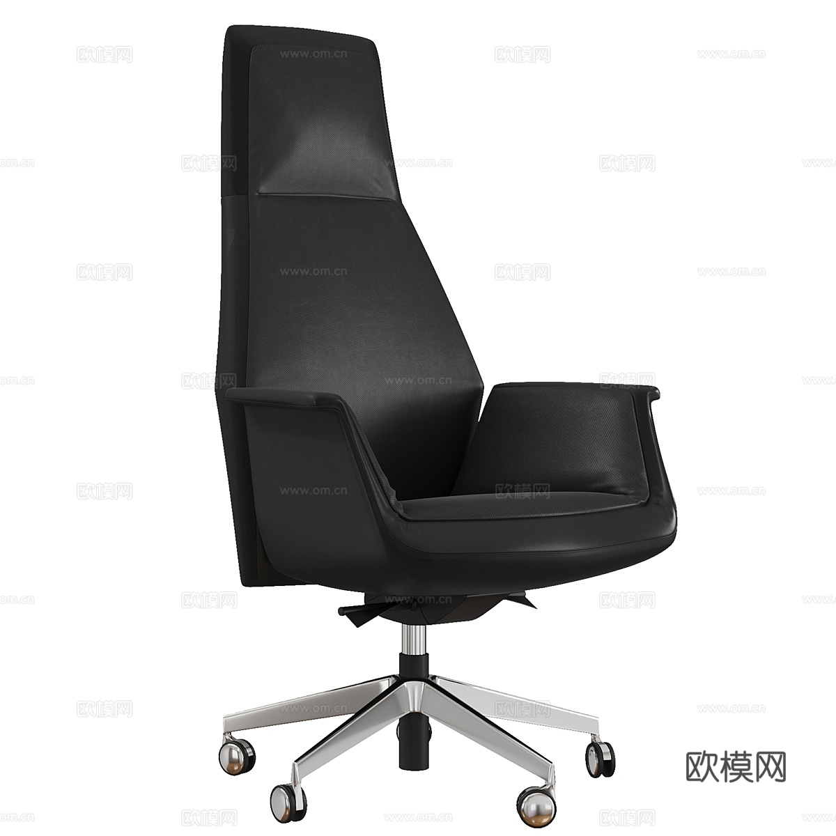 Poltrona Frau出品的Downtown意大利行政椅3d模型下载