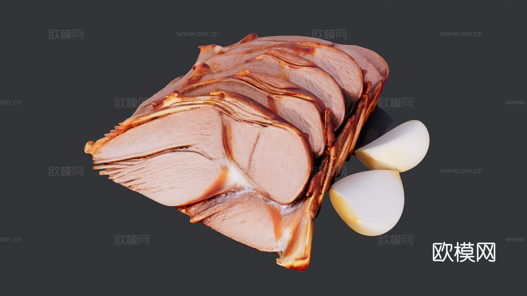 香牛肉切片su模型