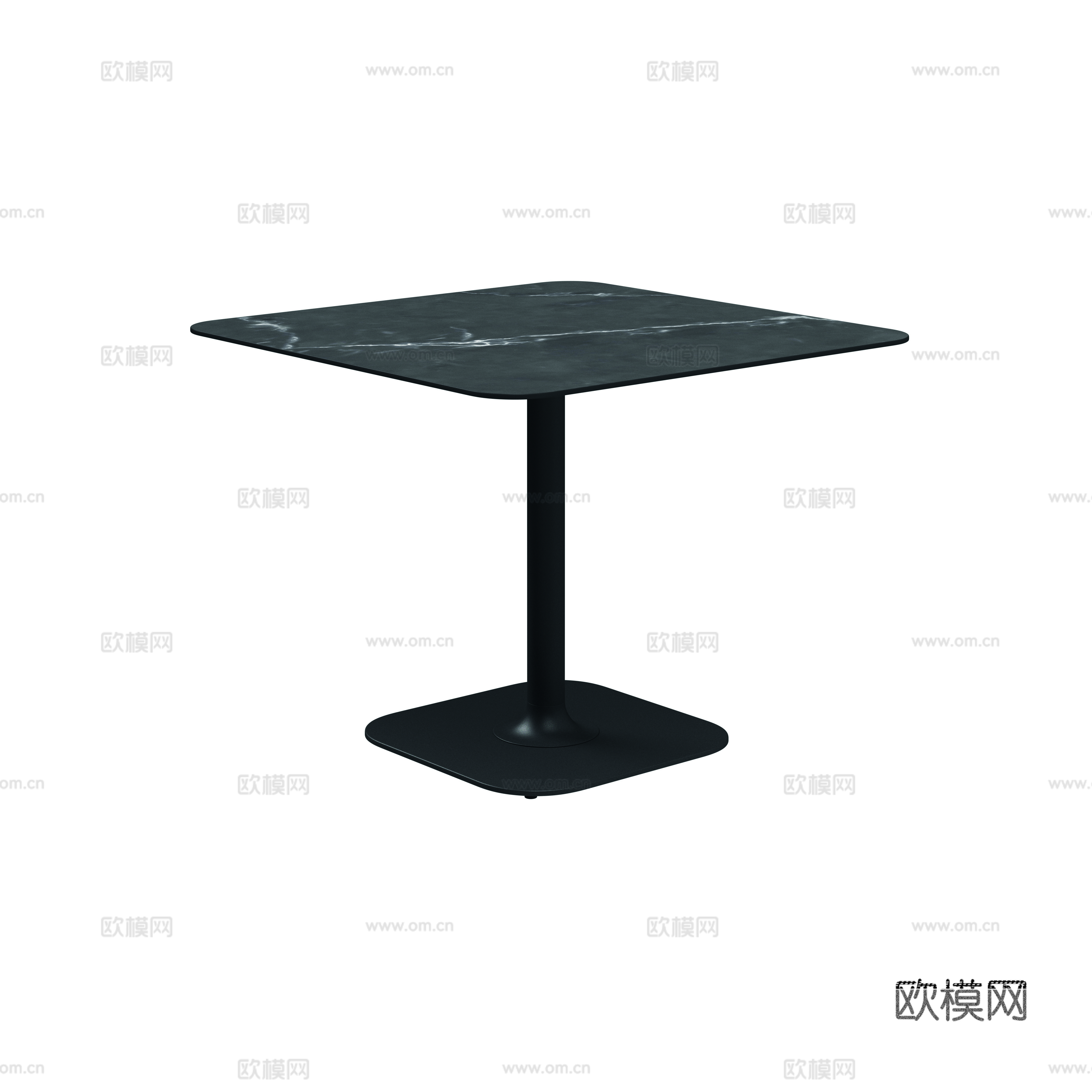 gloster  - 现代桌几 岩板 大理石茶几 方几su模型