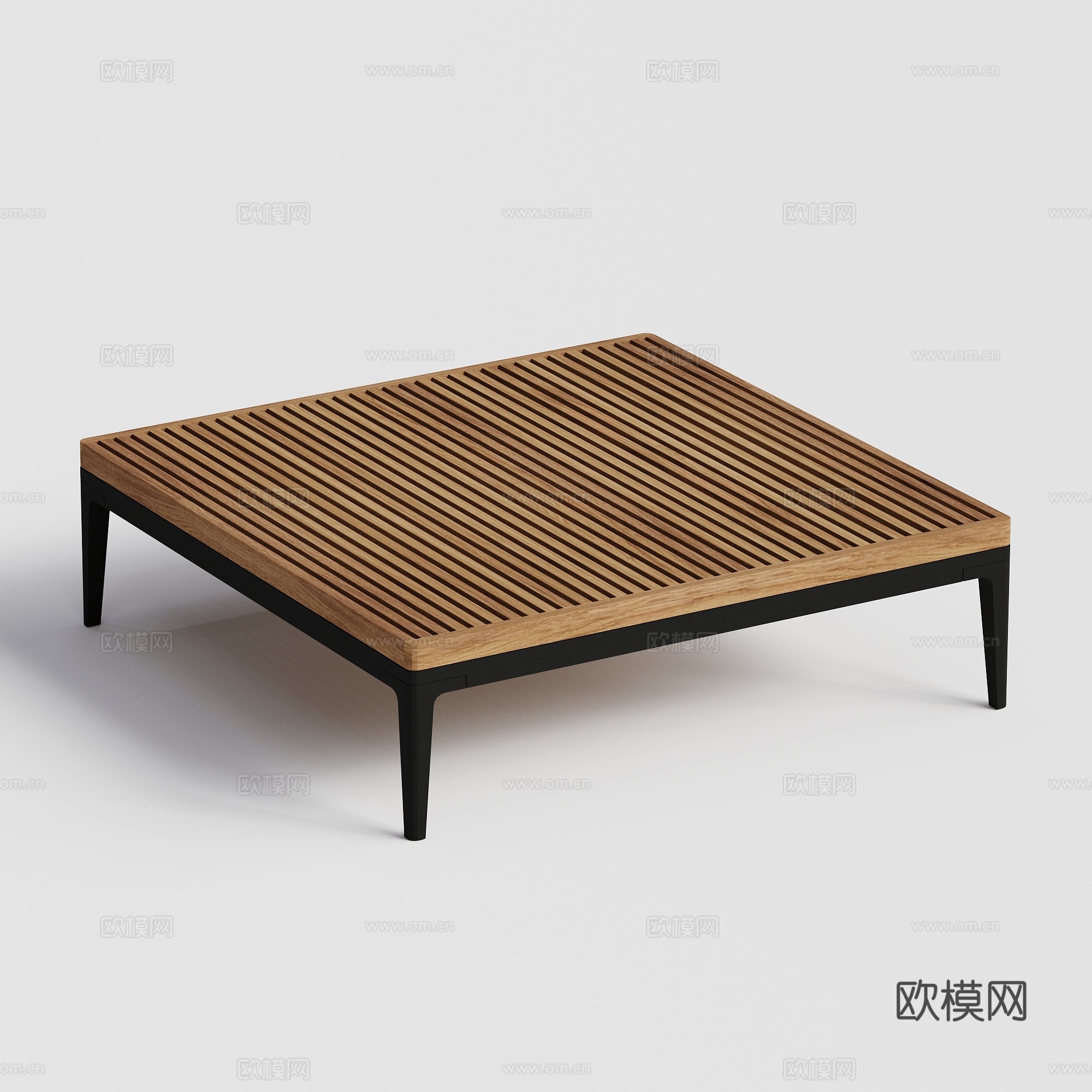 gloster  - 现代茶几 柚木茶几 方形茶几su模型