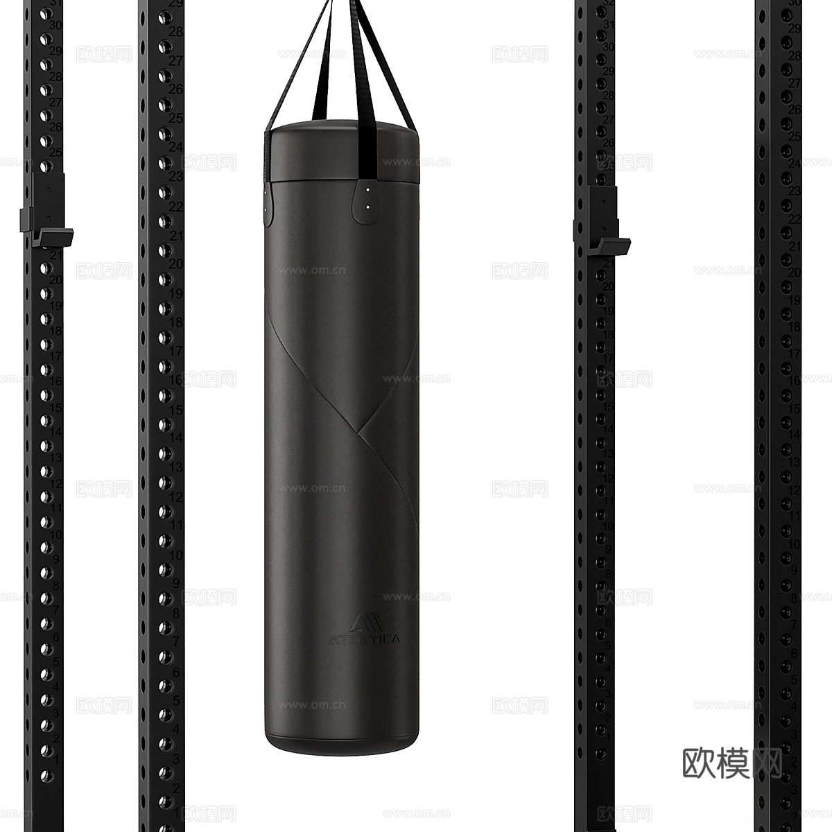 R8 挂钩安装 拳击袋3d模型下载（渲染图4）